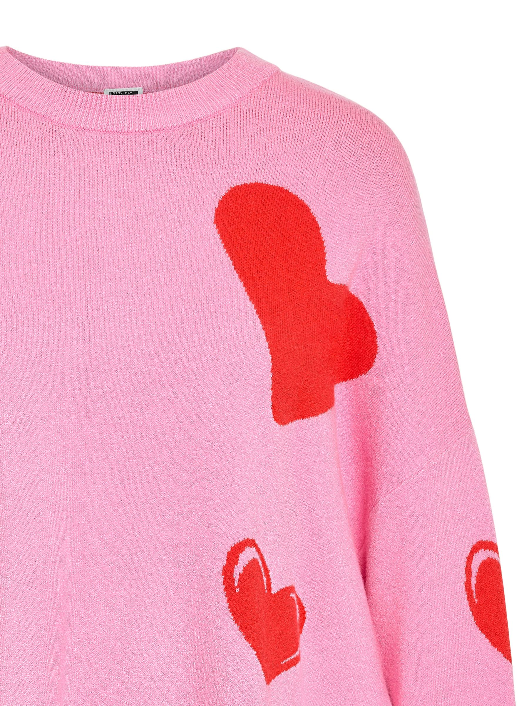 Jacquard Strickpullover mit Rundhals Langarm Rippbündchen Jacquard Strickpullover mit Rundhals Langarm Rippbündchen