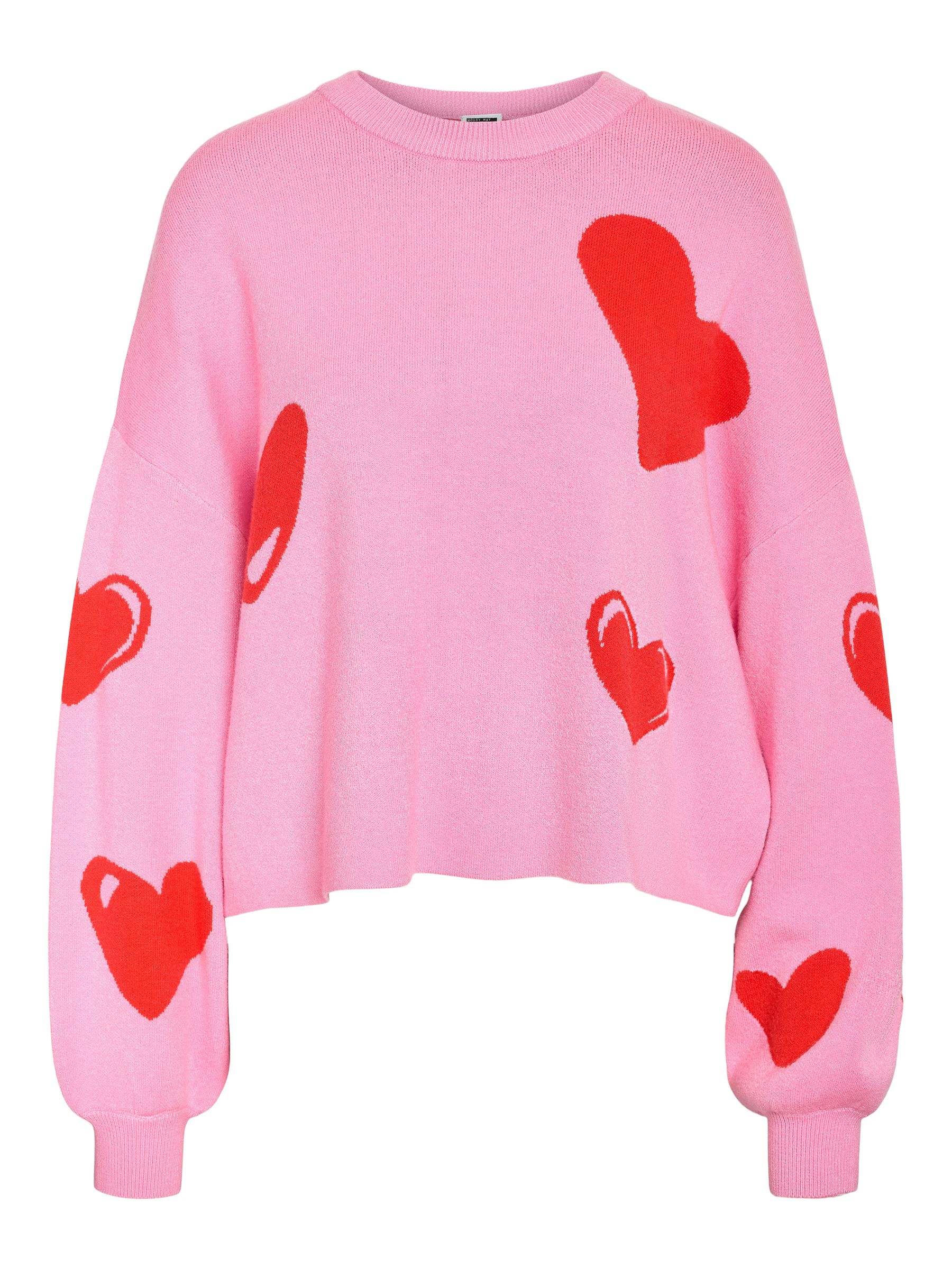 Jacquard Strickpullover mit Rundhals Langarm Rippbündchen Jacquard Strickpullover mit Rundhals Langarm Rippbündchen