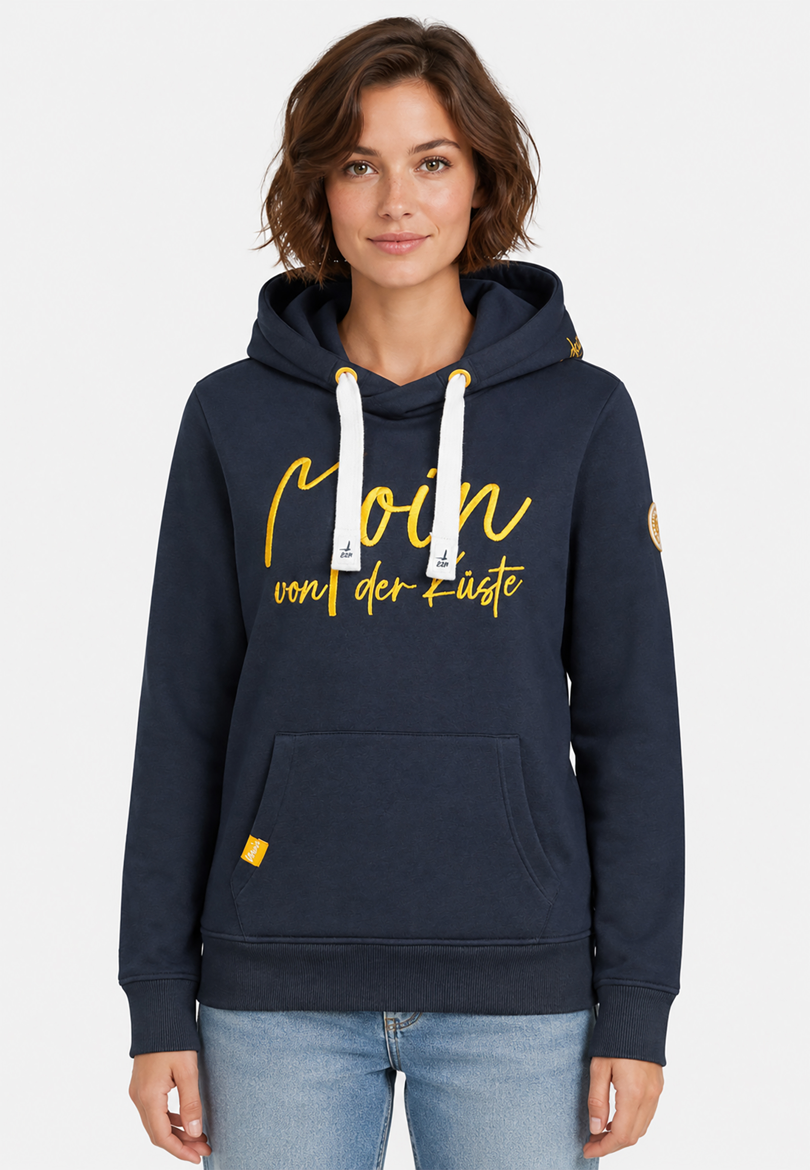 Kapuzenpullover Rippbündchen Modische Stickerei Hoodie Kapuzenpullover Rippbündchen Modische Stickerei Hoodie
