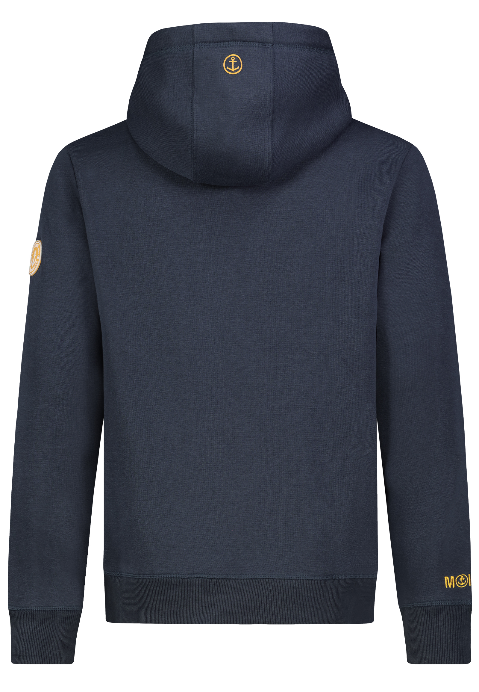 H10600BA21547A2_19400_H.jpg Hoodie Küstenmotiv Stickerei Kapuze Rippbündchen
