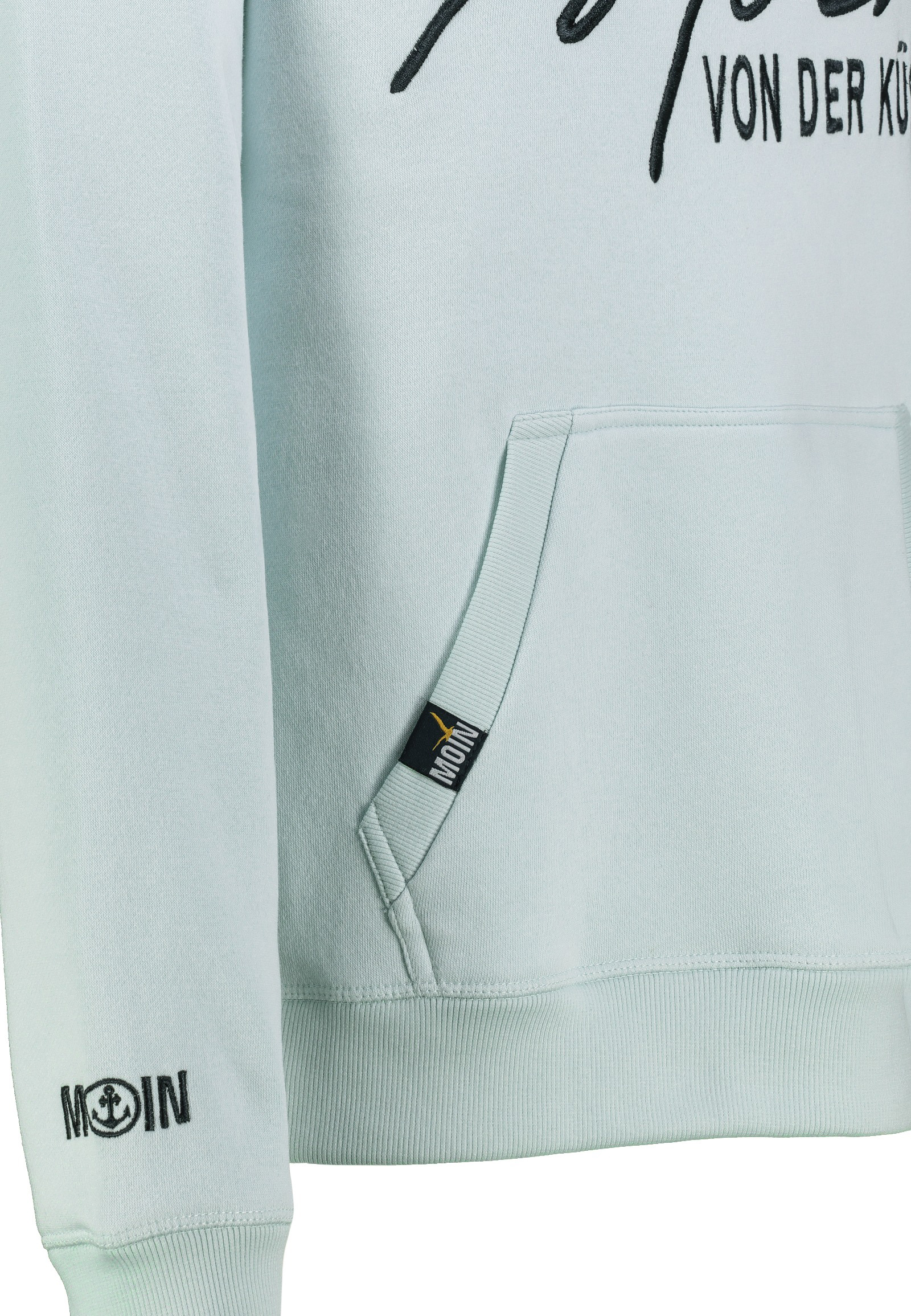 Hoodie Küstenmotiv Stickerei Kapuze Rippbündchen Hoodie Küstenmotiv Stickerei Kapuze Rippbündchen