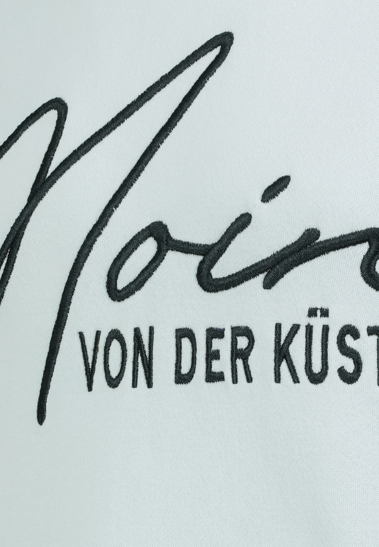 Hoodie Küstenmotiv Stickerei Kapuze Rippbündchen Hoodie Küstenmotiv Stickerei Kapuze Rippbündchen