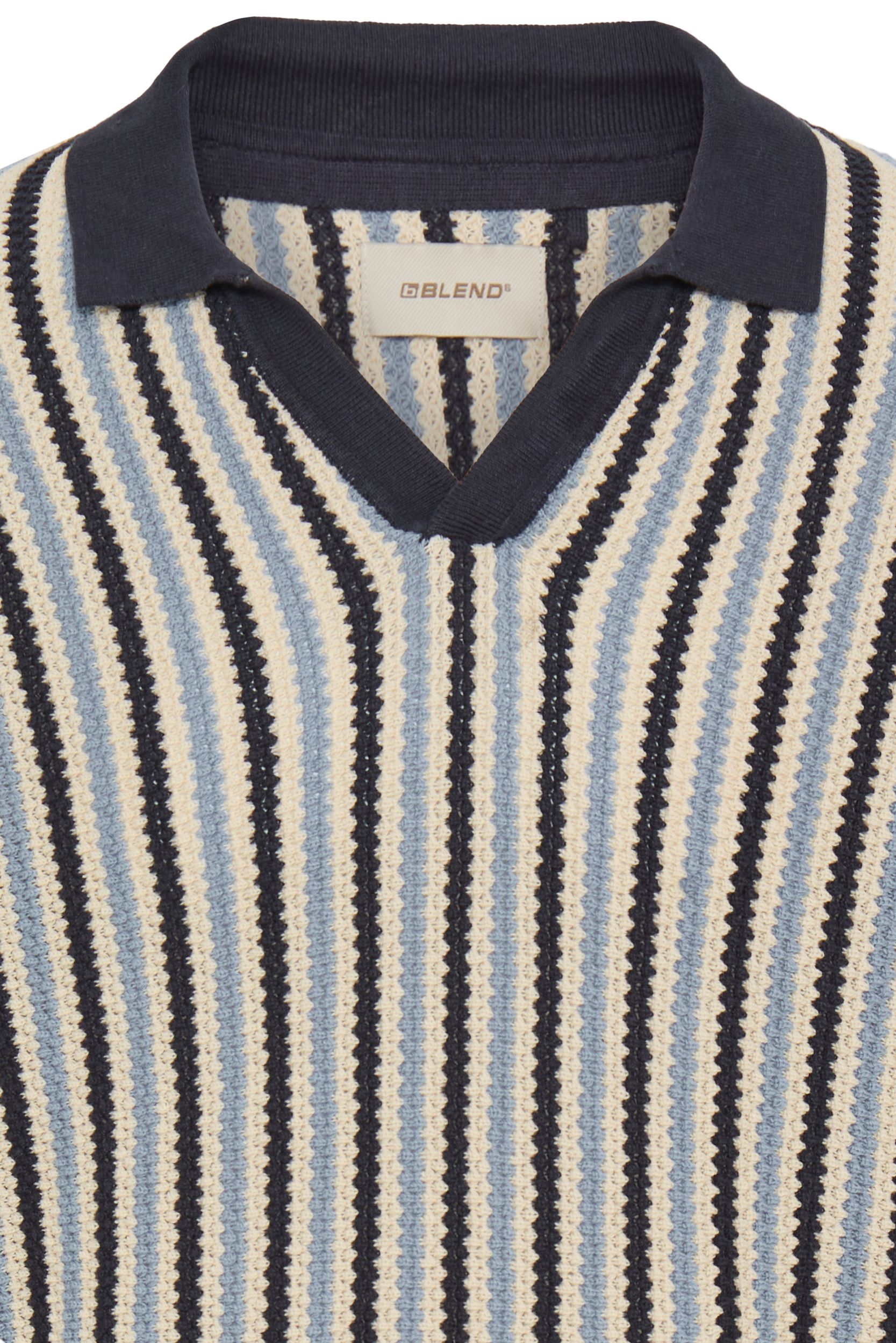 20720431-194011_194011_3.jpg Stilvolles Kurzarmshirt V-Ausschnitt Rippbündchen Casual