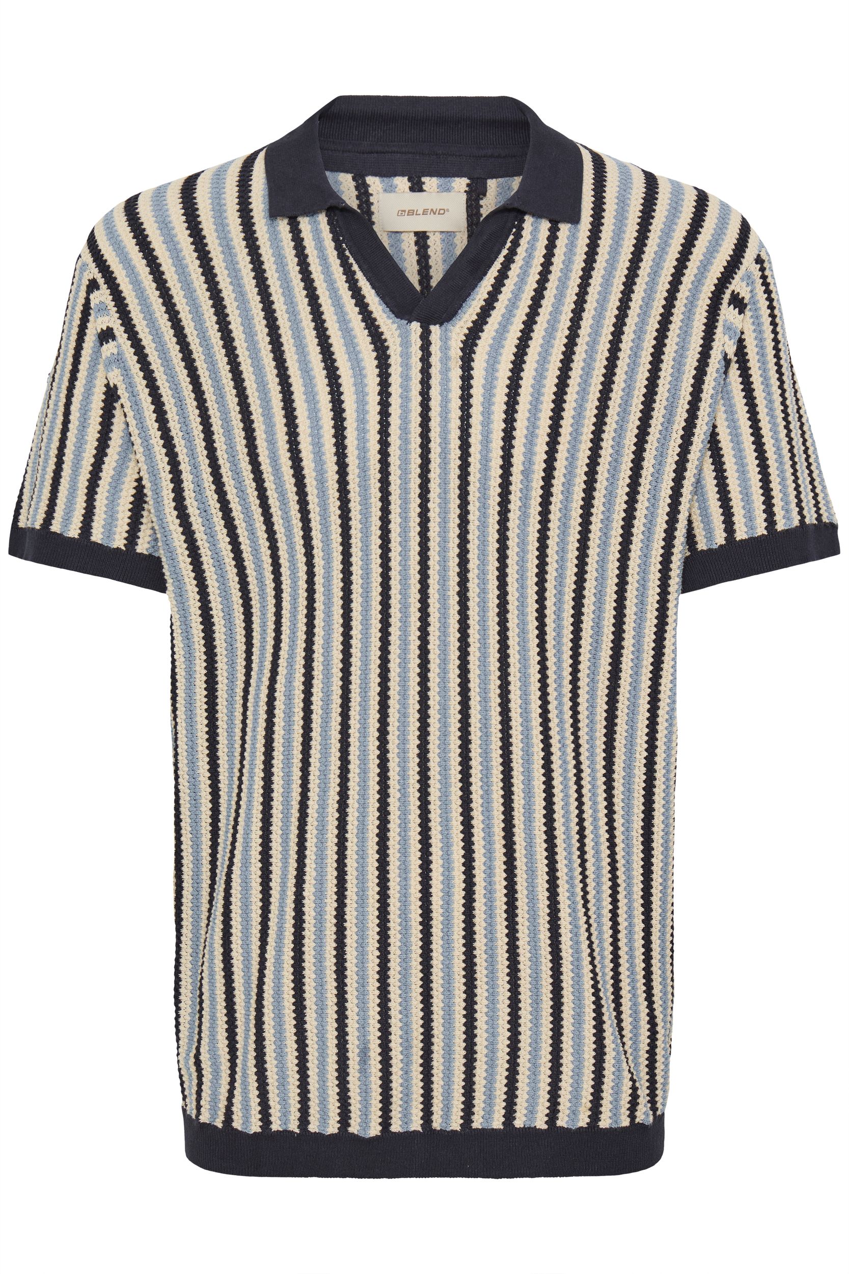 20720431-194011_194011.jpg Stilvolles Kurzarmshirt V-Ausschnitt Rippbündchen Casual