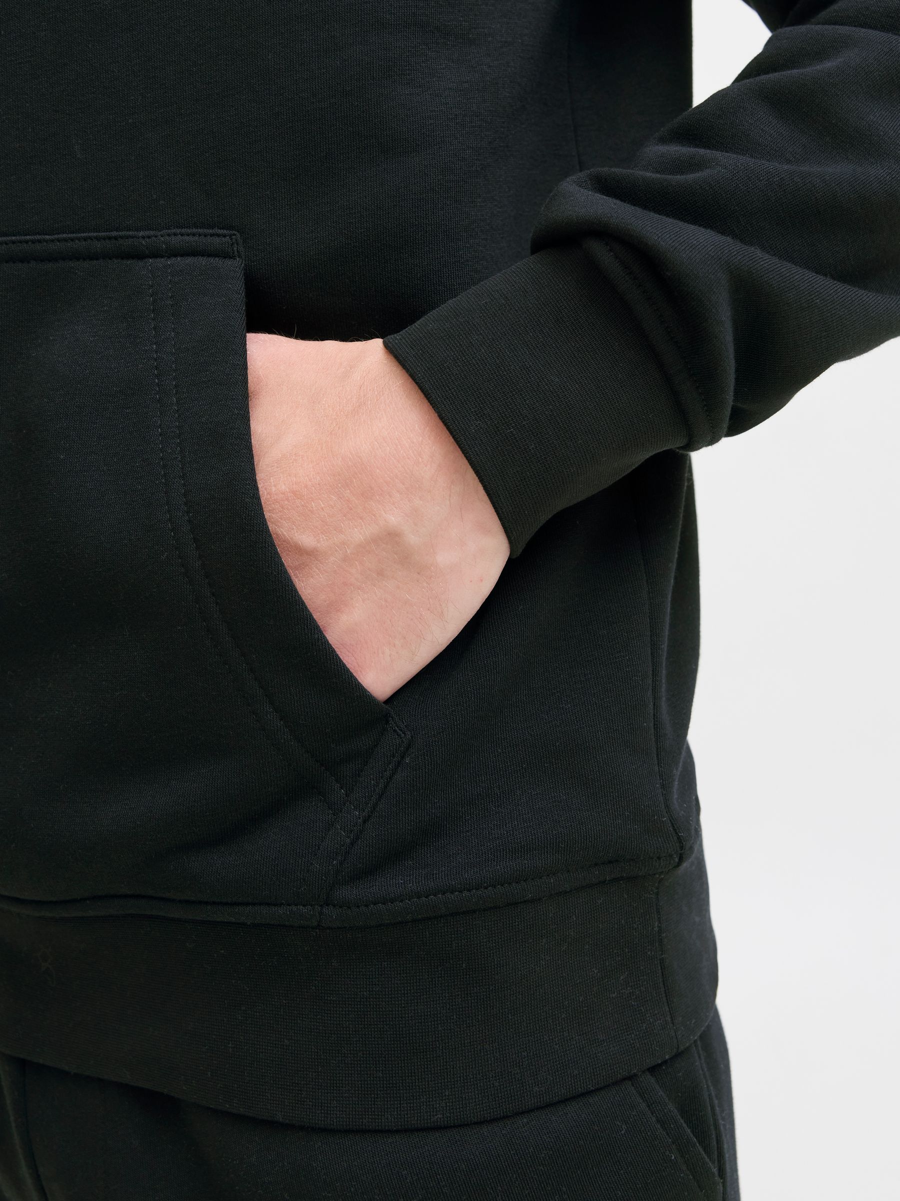 12278789_4774234_5.jpg Hoodie Eingrifftaschen Rippbündchen Kordelzug