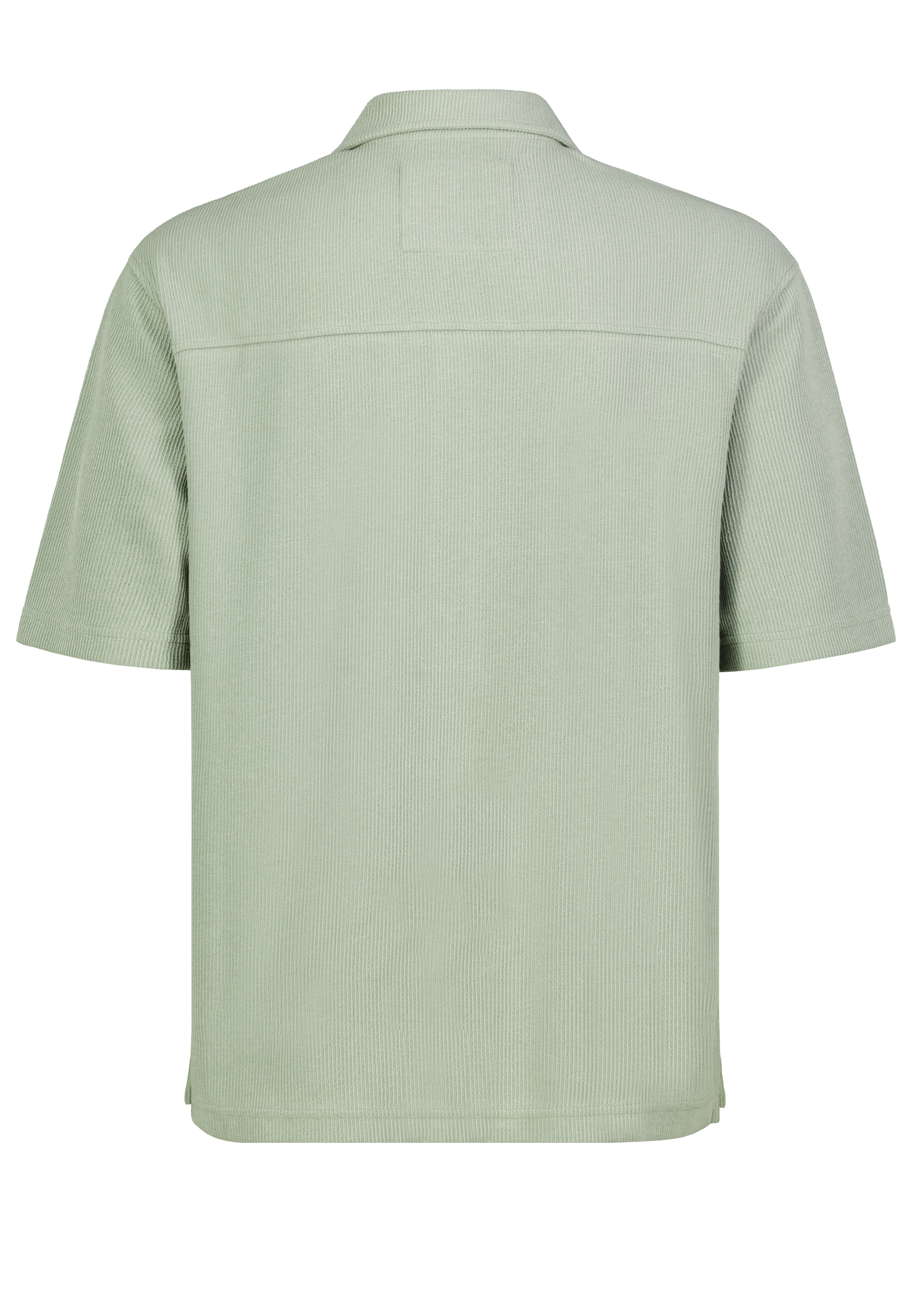 H68014BA11354A2NO_12200_H.jpg Bequemes Kurzarmshirt Reverskragen Knopfleiste Modisch