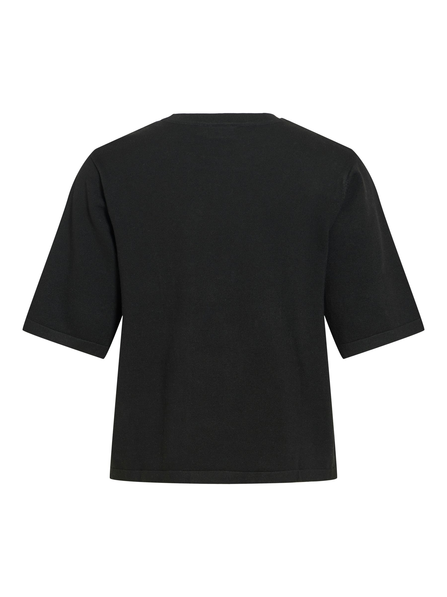 14112136_4937163_2.jpg Knit Top Kurzarm Lockerschnitt Minimaldesign Casuallook