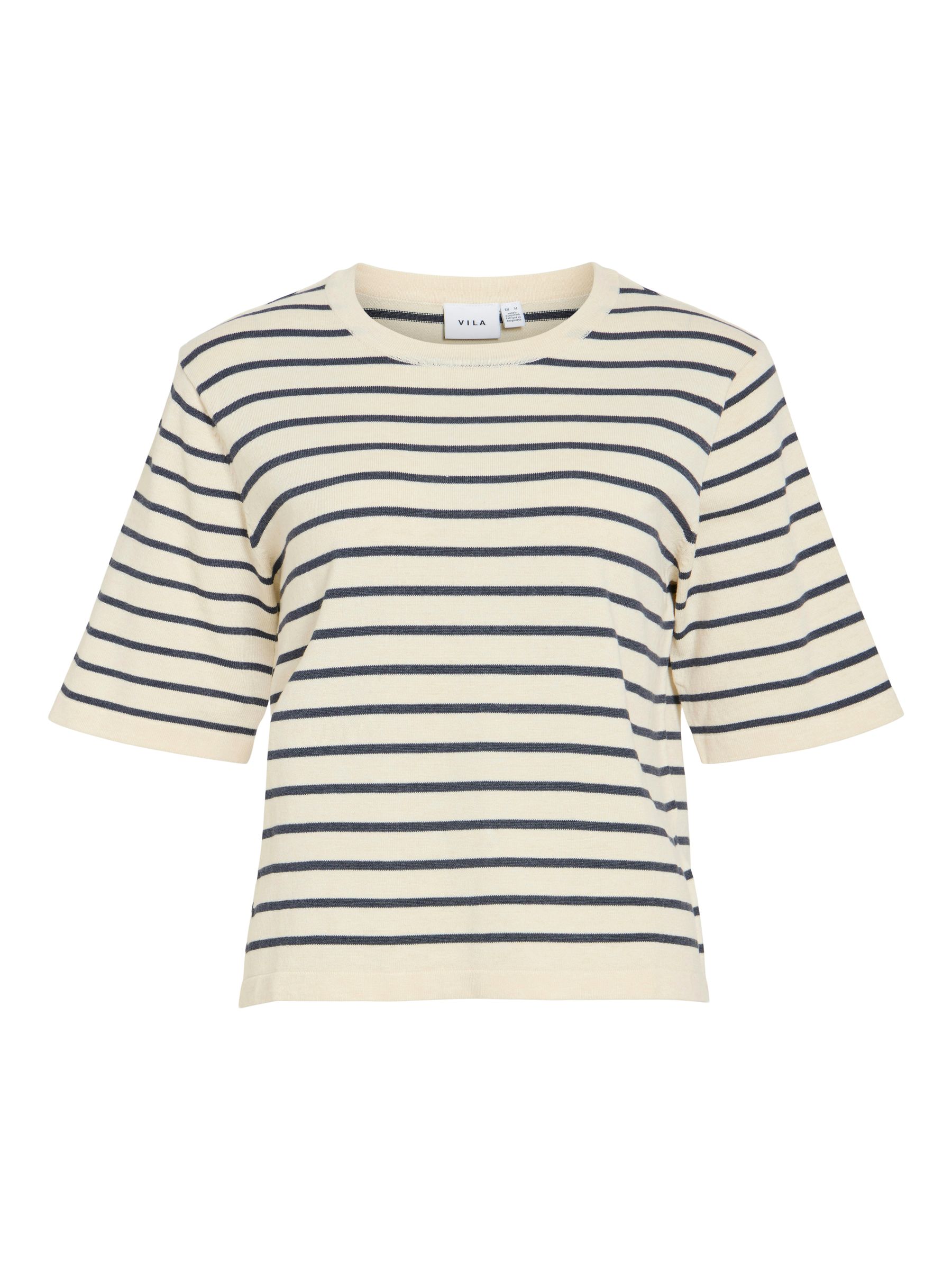 14112136_4937210.jpg Knit Top Kurzarm Lockerschnitt Minimaldesign Casuallook