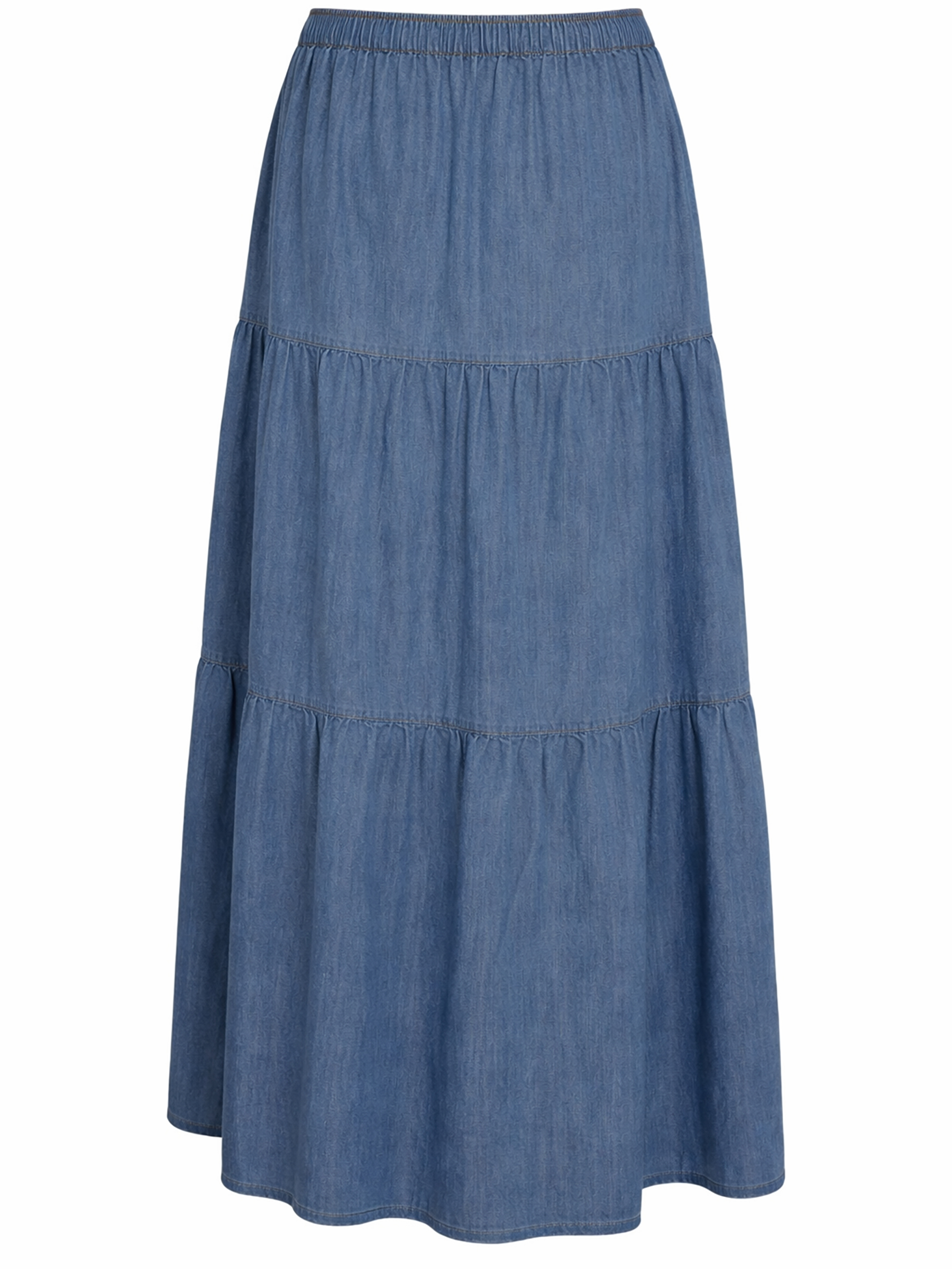 Jeansrock Elastischem Bund Geradem Schnitt Zeitlos Jeansrock Elastischem Bund Geradem Schnitt Zeitlos