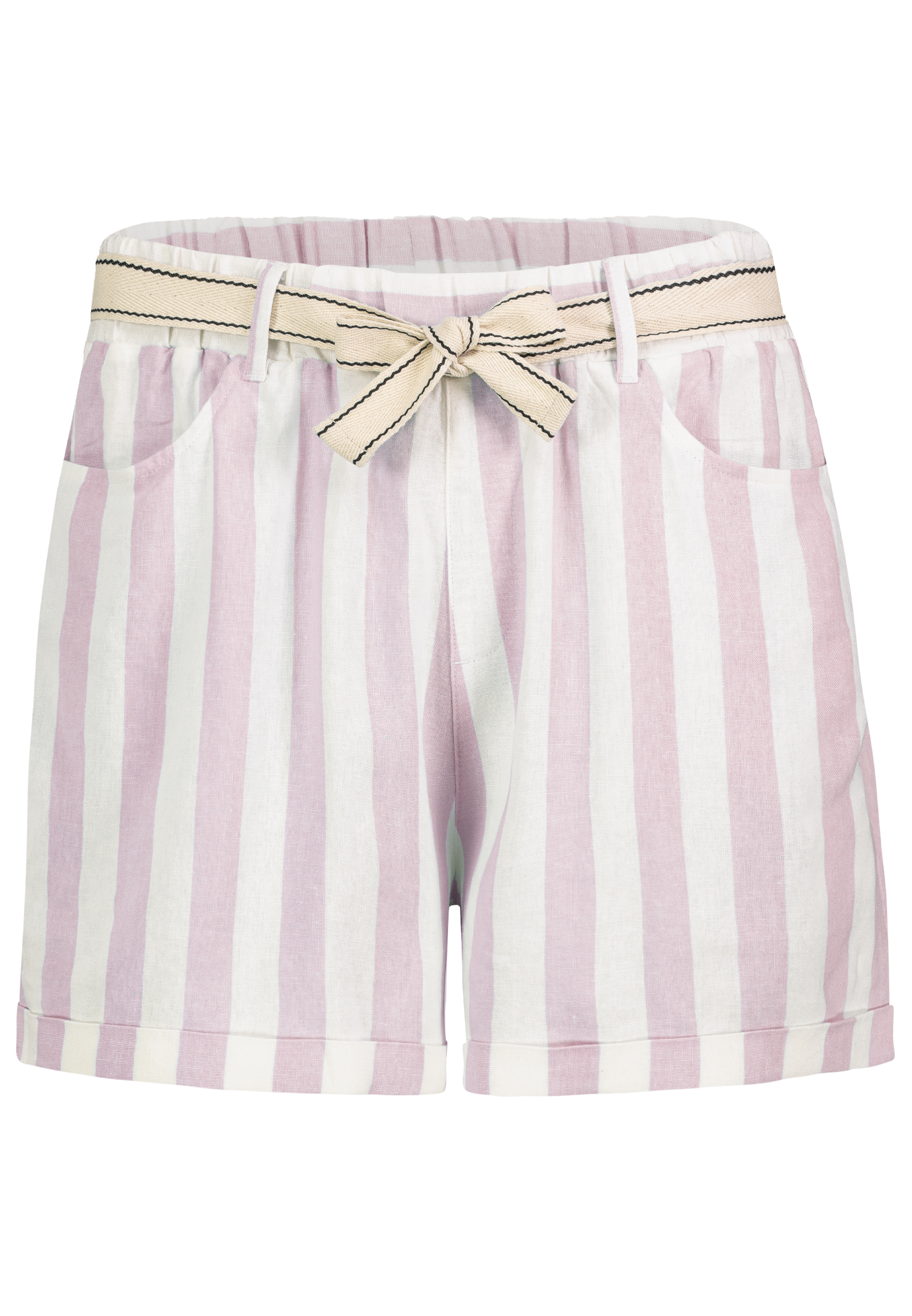 Stilvolle Stoffshorts Zierschleife Eingrifftaschen Stilvolle Stoffshorts Zierschleife Eingrifftaschen