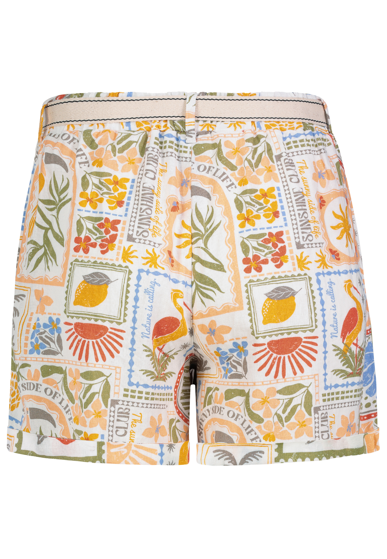 Stilvolle Stoffshorts Zierschleife Eingrifftaschen Stilvolle Stoffshorts Zierschleife Eingrifftaschen