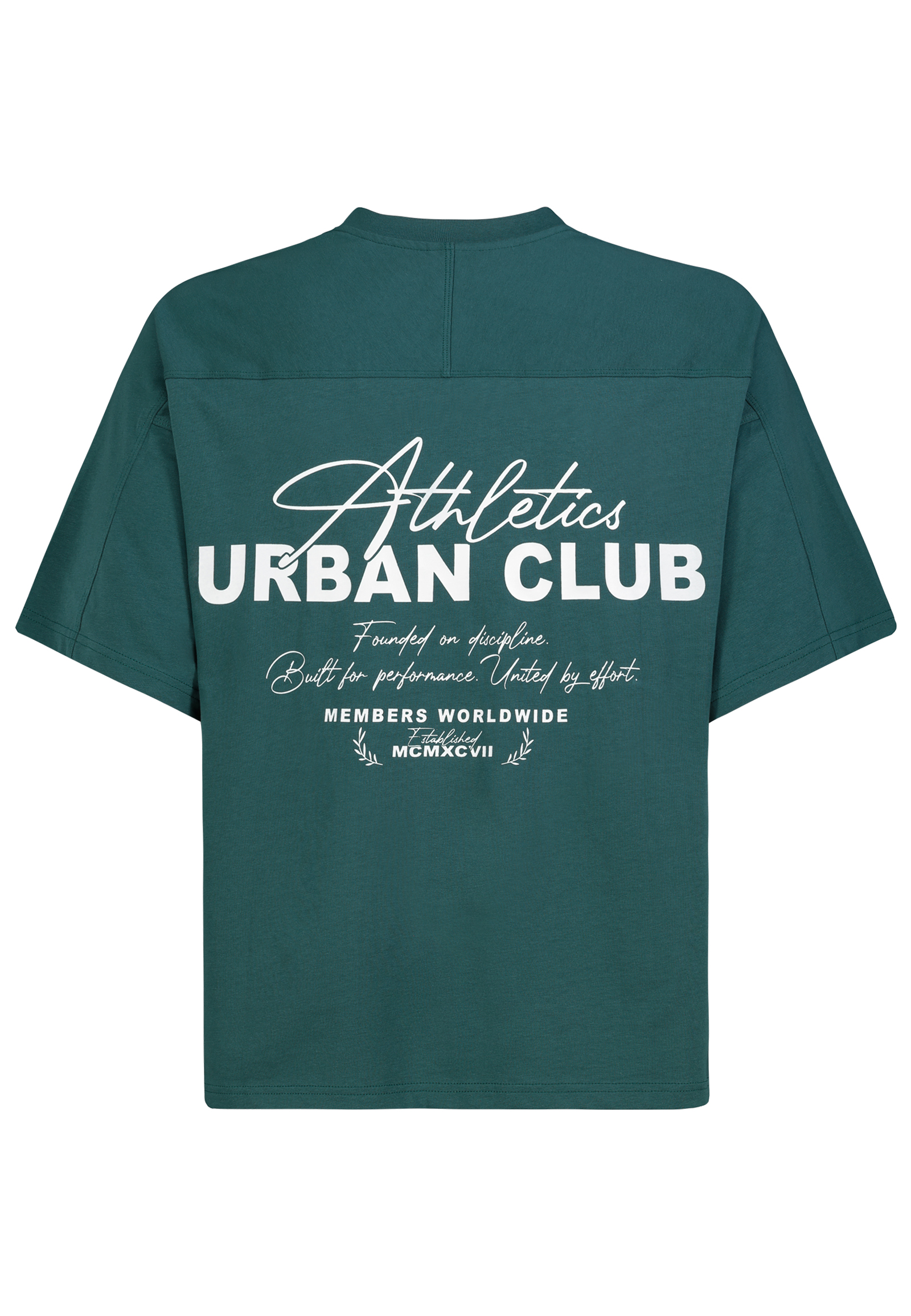 H12078AH22646A_12400_H.jpg Kurzarmshirt Rundhalsausschnitt Spruch Oversized Look