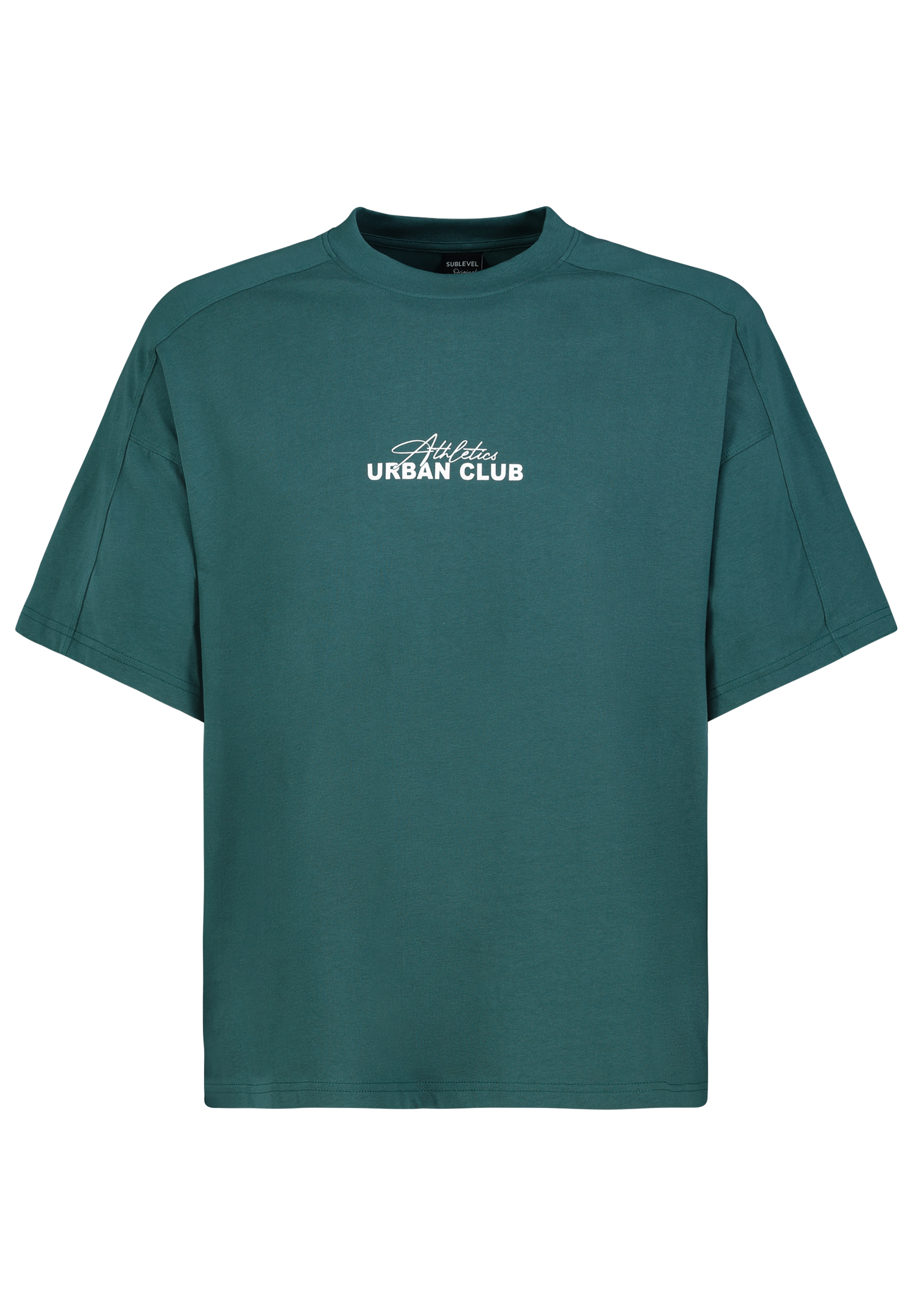 H12078AH22646A_12400_V.jpg Kurzarmshirt Rundhalsausschnitt Spruch Oversized Look