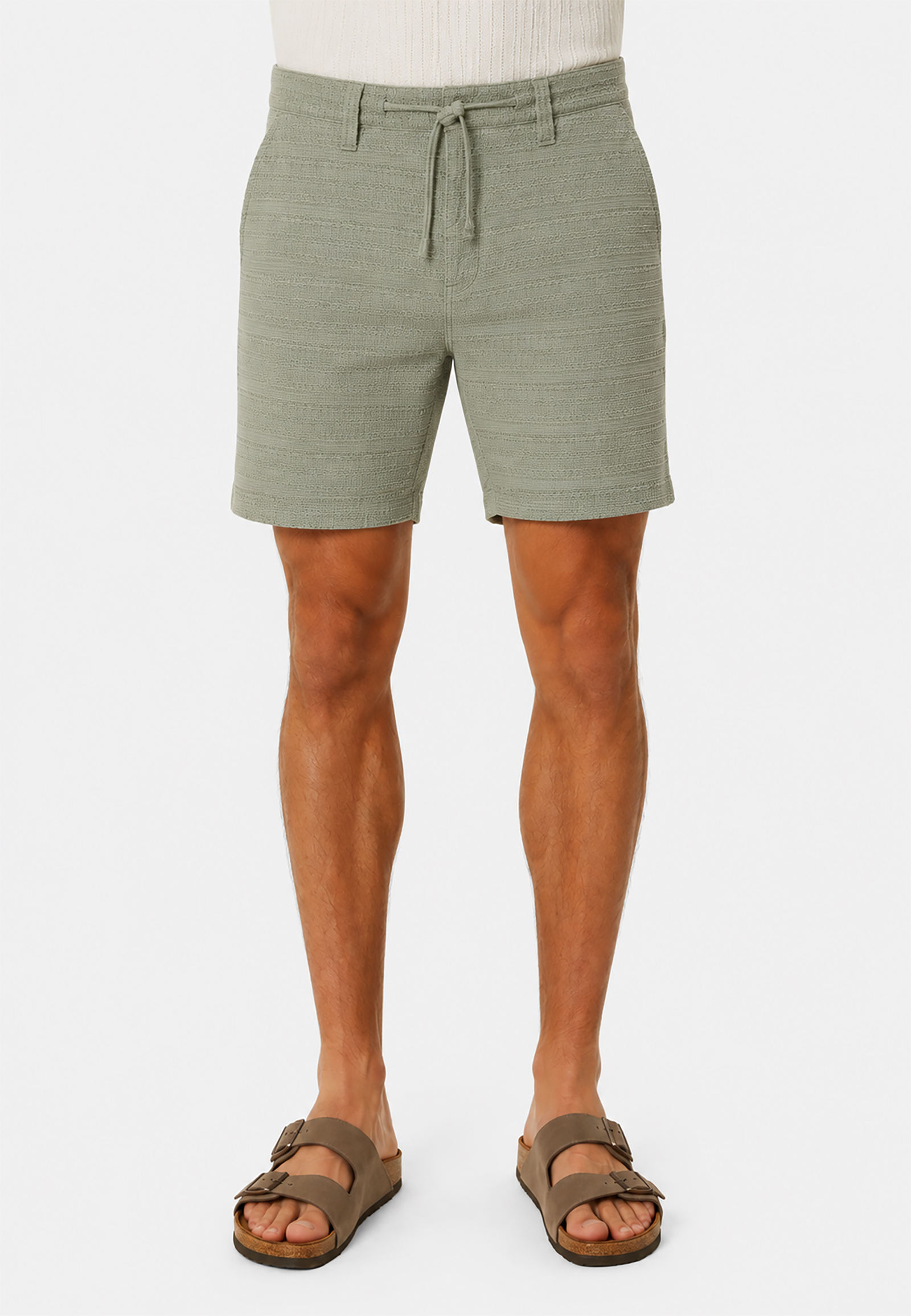 Casual Chinoshorts Eingrifftaschen Kordelzug Einfarbig Casual Chinoshorts Eingrifftaschen Kordelzug Einfarbig