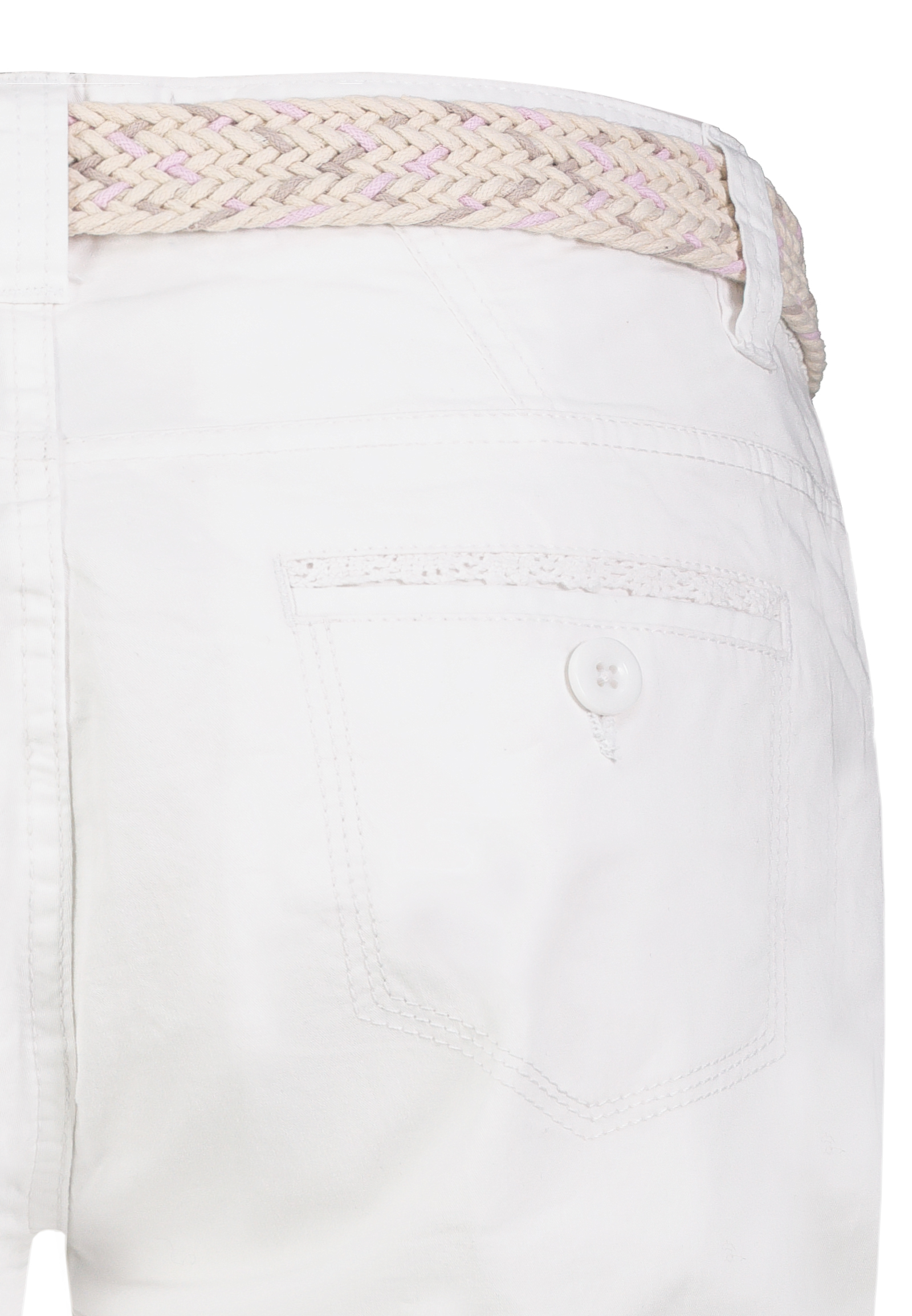 D60530BM62523CA3NO_22000_D3.jpg Stilvolle Shorts Flechtgürtel Seitentaschen Freizeit