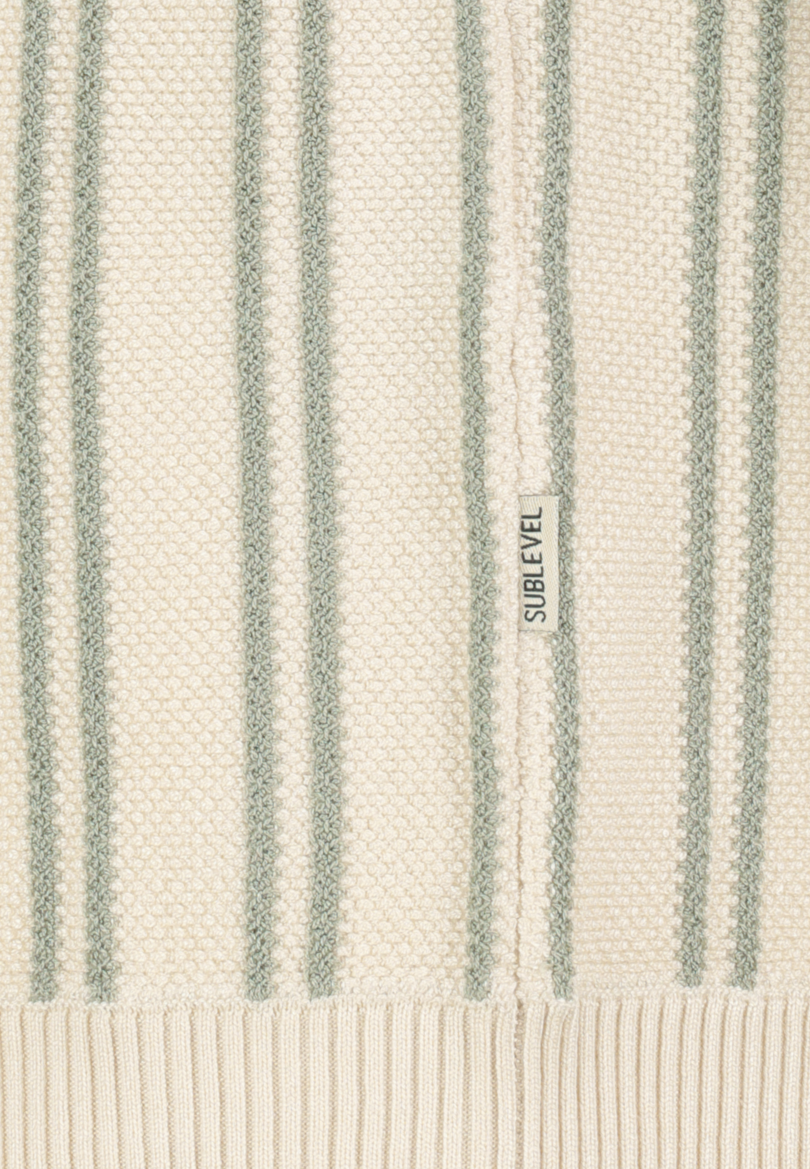 Kurzarmshirt V-Ausschnitt Gestreift Elastischer Bund Kurzarmshirt V-Ausschnitt Gestreift Elastischer Bund