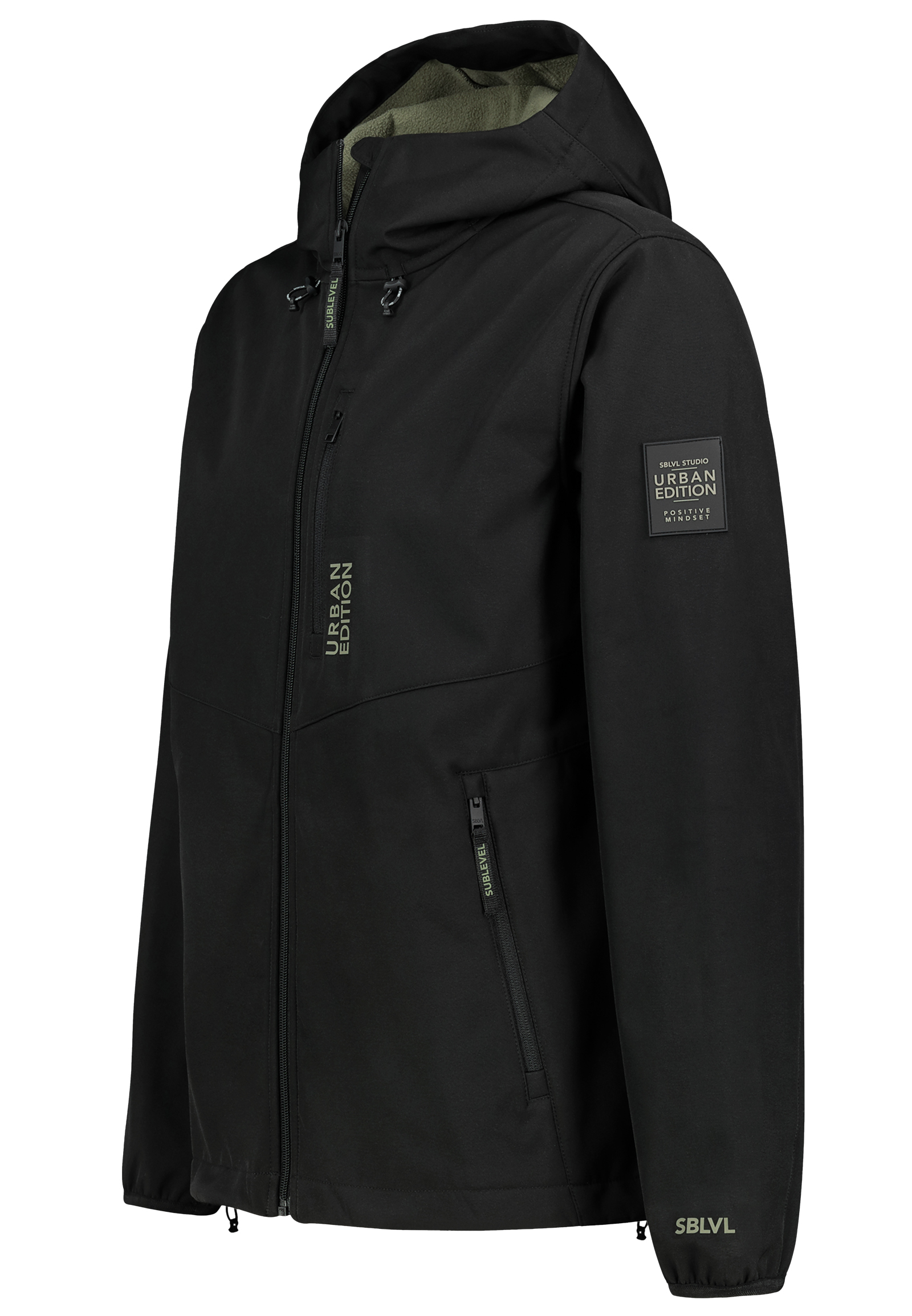 Softshelljacke Kapuze Elastische Bündchen Gerade Passform Softshelljacke Kapuze Elastische Bündchen Gerade Passform