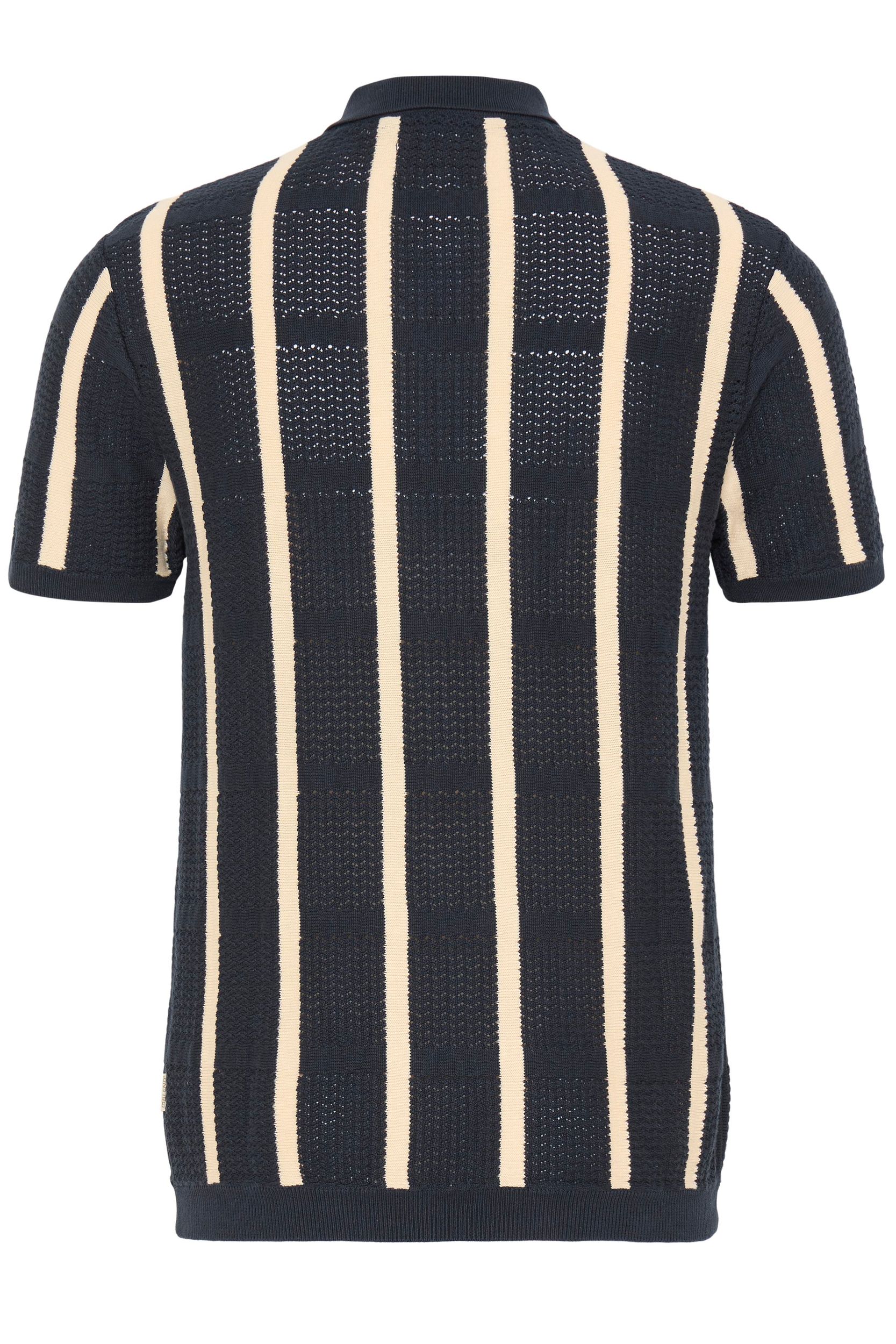 20720741-900007031_900007031_2.jpg Kurzarm Poloshirt Knopfverschluss Streifenmuster Casual