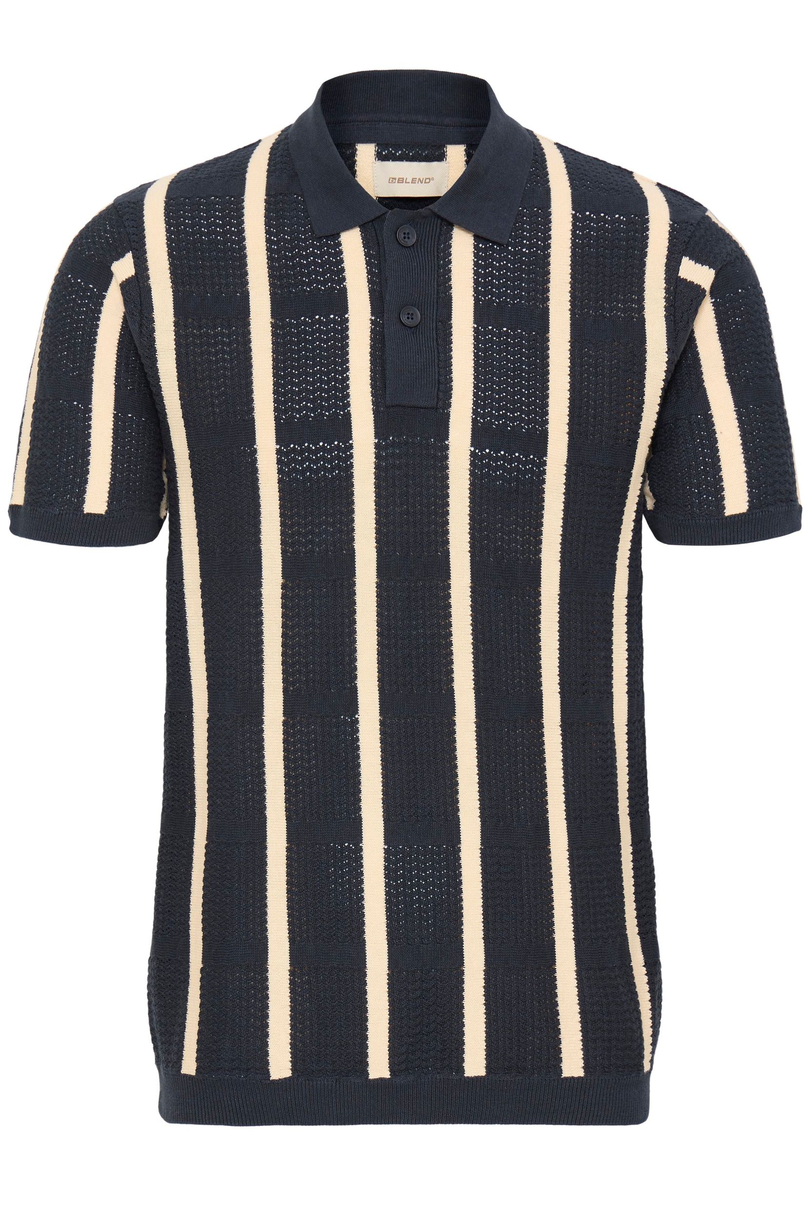 20720741-900007031_900007031.jpg Kurzarm Poloshirt Knopfverschluss Streifenmuster Casual