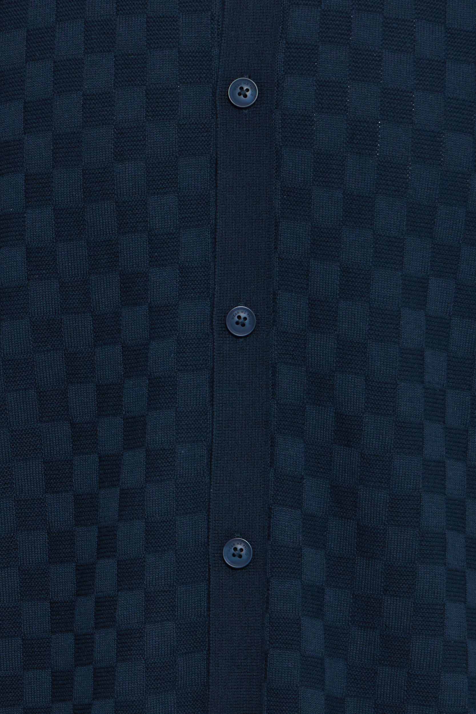 20720774-194011_194011_3.jpg Bequemes Kurzarmshirt Haifischkragen Knopfleiste Kariert