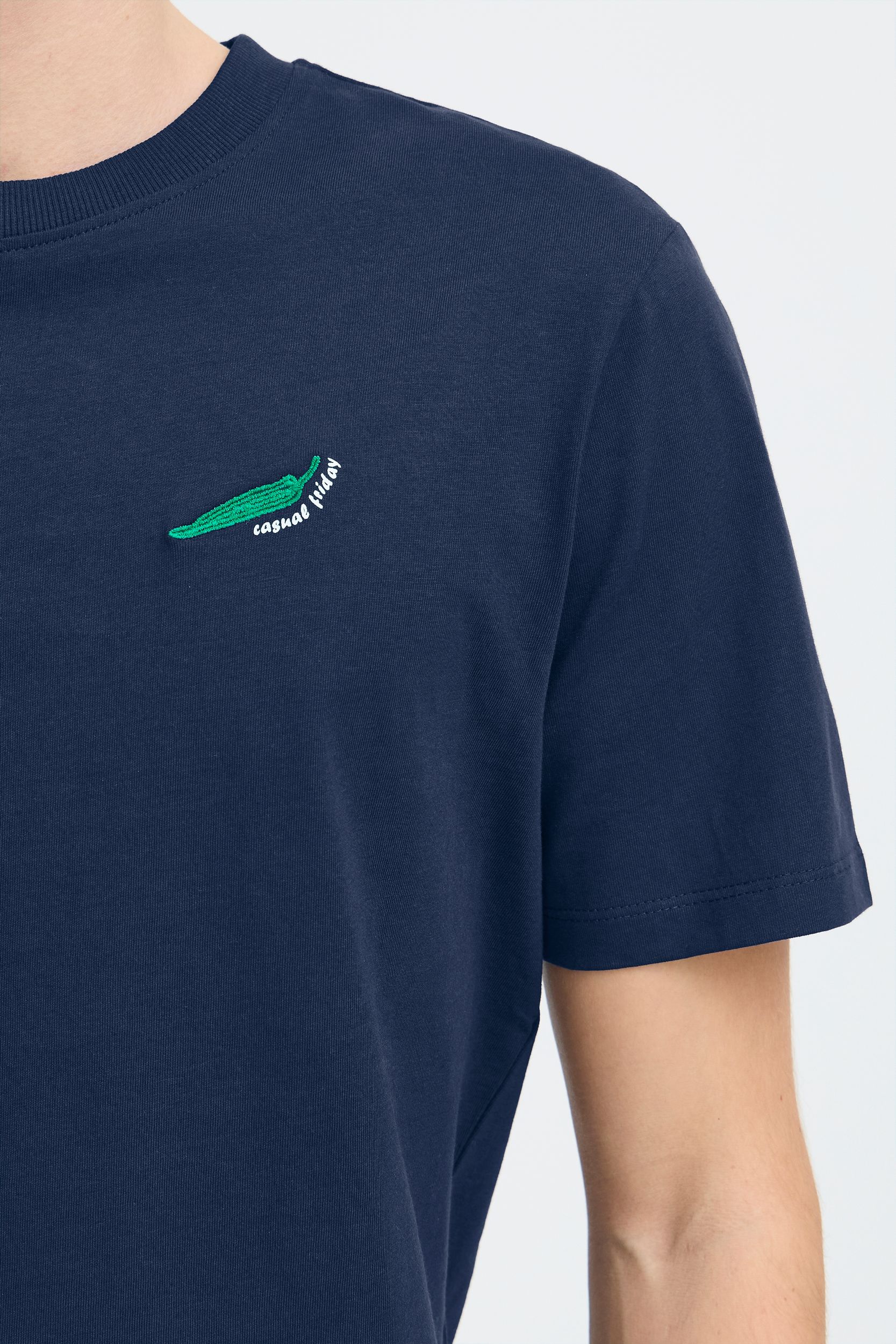 20506201_193923_360.jpg Kurzarm T-Shirt Stickerei Rundhalsausschnitt Allrounder