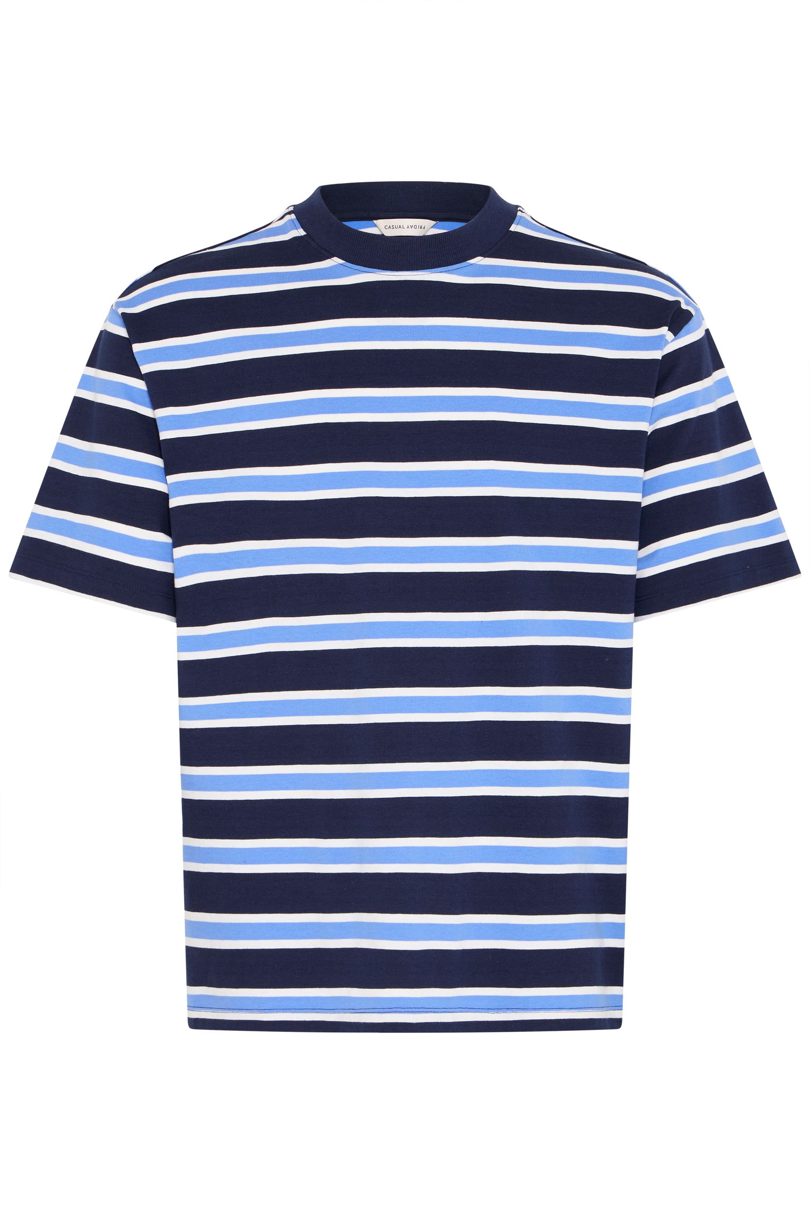 20506205_193923_100.jpg Gestreiftes Kurzarmshirt Rundhalsausschnitt Basic