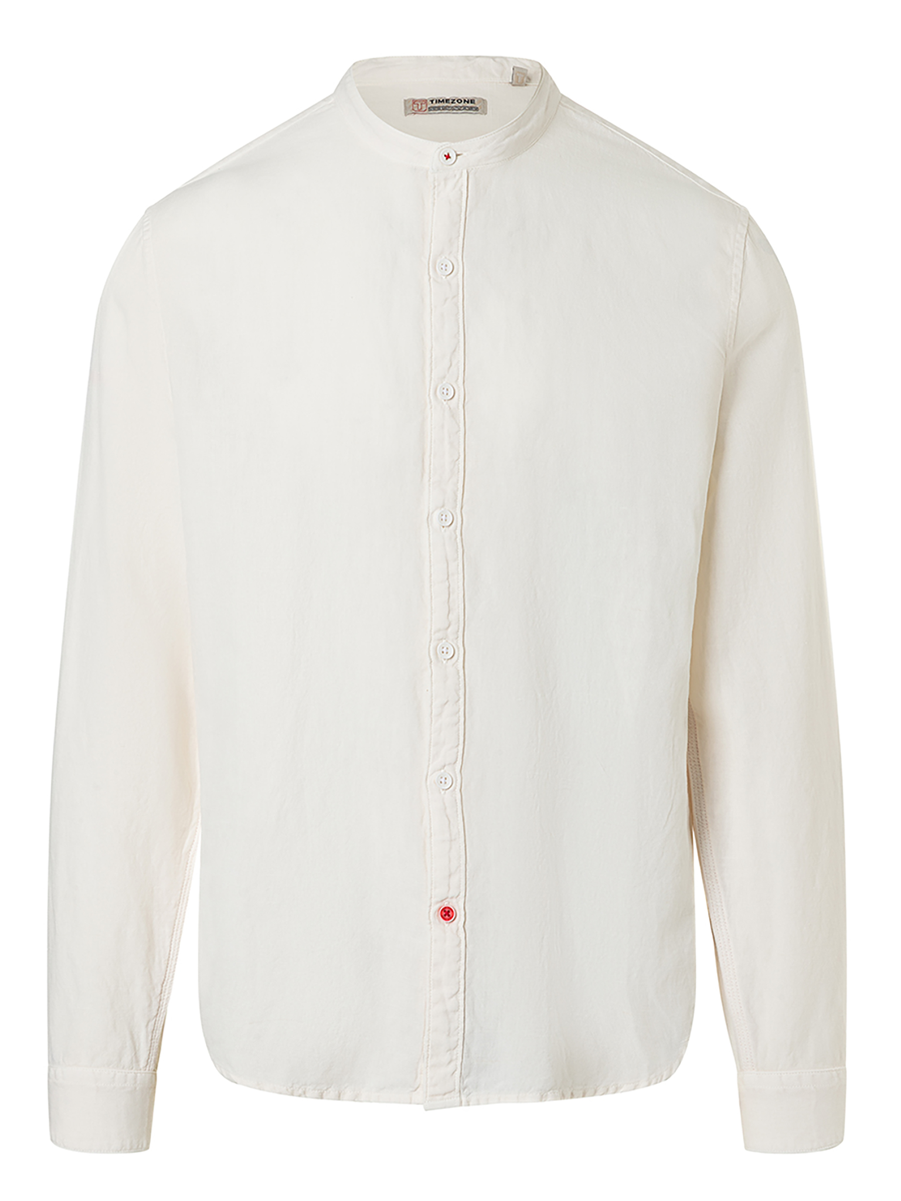 Einfarbiges Langarmhemd Stehkragenhemd Knopfleiste Einfarbiges Langarmhemd Stehkragenhemd Knopfleiste