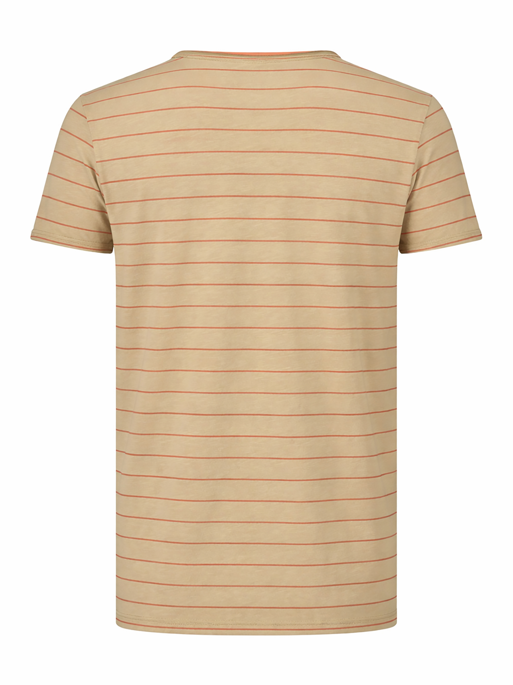 Gestreiftes Kurzarmshirt Rundhalsausschnitt Basic Stil Gestreiftes Kurzarmshirt Rundhalsausschnitt Basic Stil