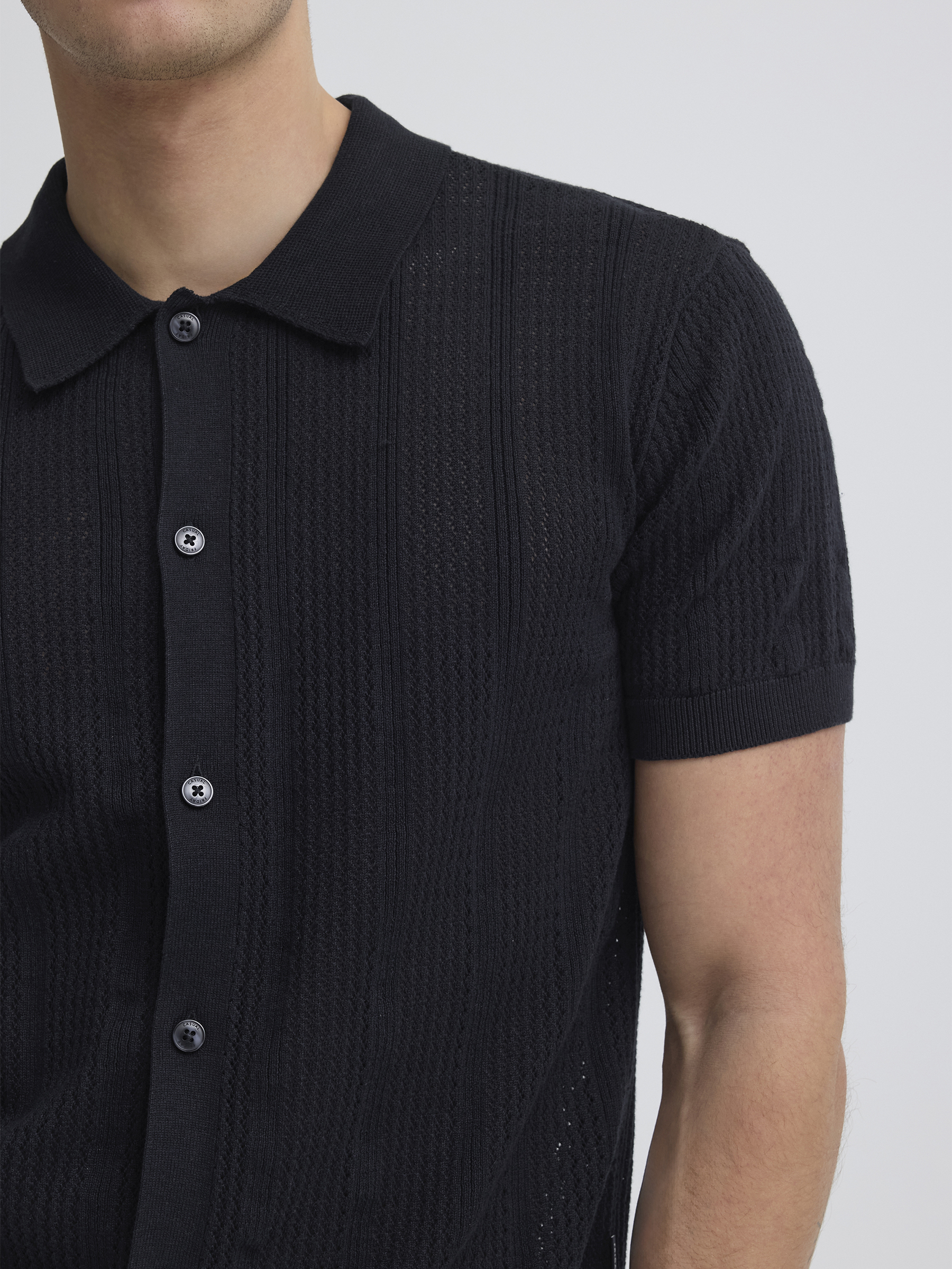 Kurzarm Poloshirt Knopfverschluss Einfarbig Polokragen Kurzarm Poloshirt Knopfverschluss Einfarbig Polokragen