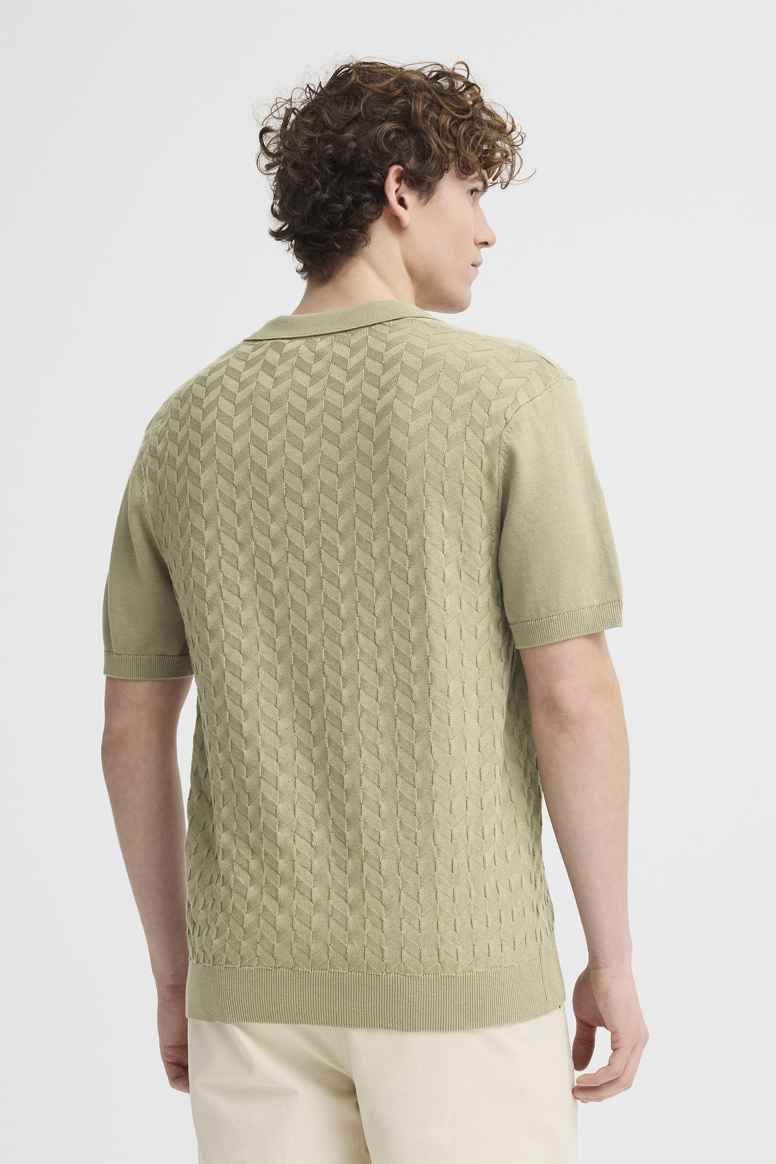 Modernes Poloshirt Polokragen Einfarbig V-Ausschnitt Modernes Poloshirt Polokragen Einfarbig V-Ausschnitt