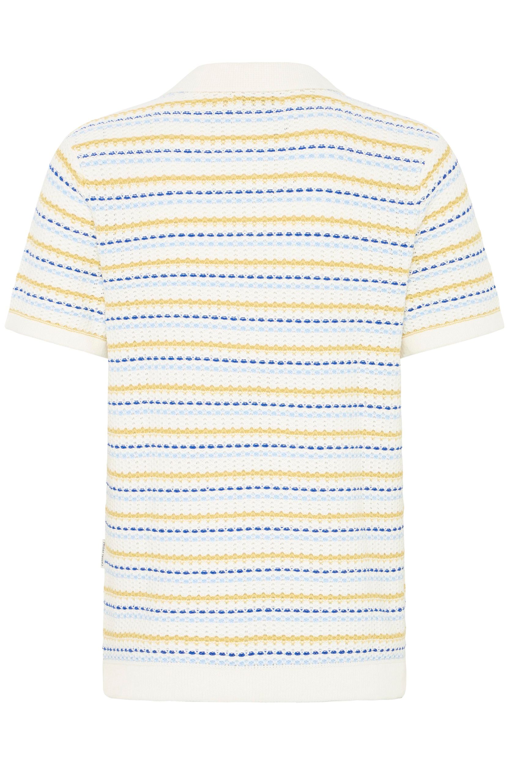 Gestreiftes Poloshirt V-Ausschnitt Polokragen Modisch Gestreiftes Poloshirt V-Ausschnitt Polokragen Modisch