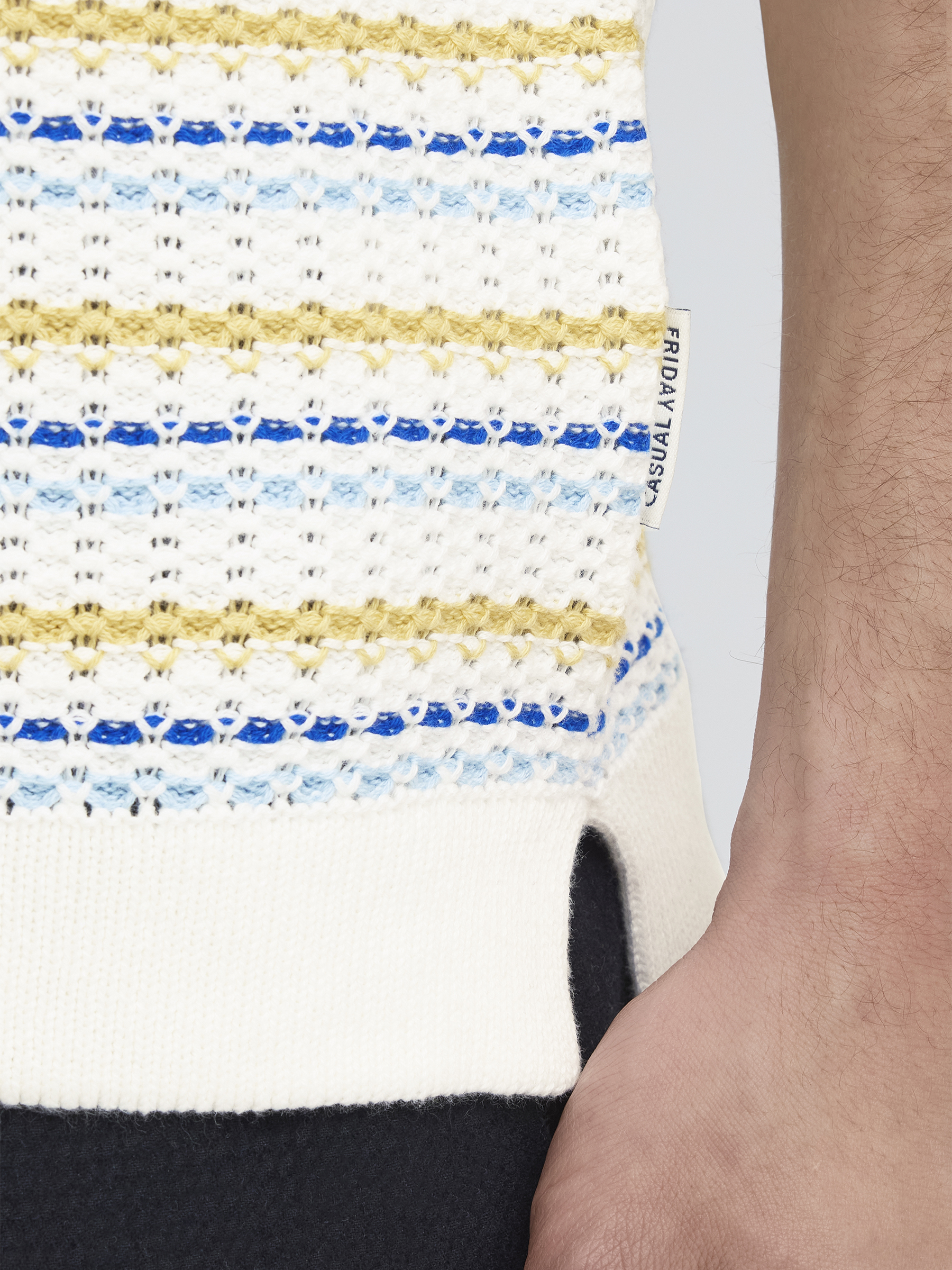 Gestreiftes Poloshirt V-Ausschnitt Polokragen Modisch Gestreiftes Poloshirt V-Ausschnitt Polokragen Modisch