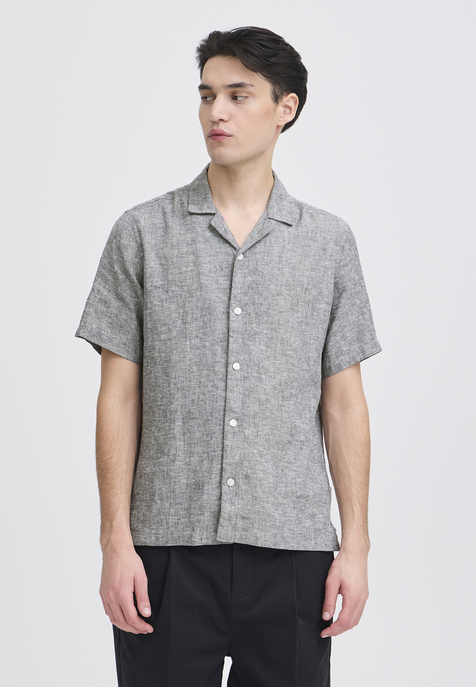 Bequemes Kurzarmshirt Knopfleiste Einfarbig V-Ausschnitt Bequemes Kurzarmshirt Knopfleiste Einfarbig V-Ausschnitt