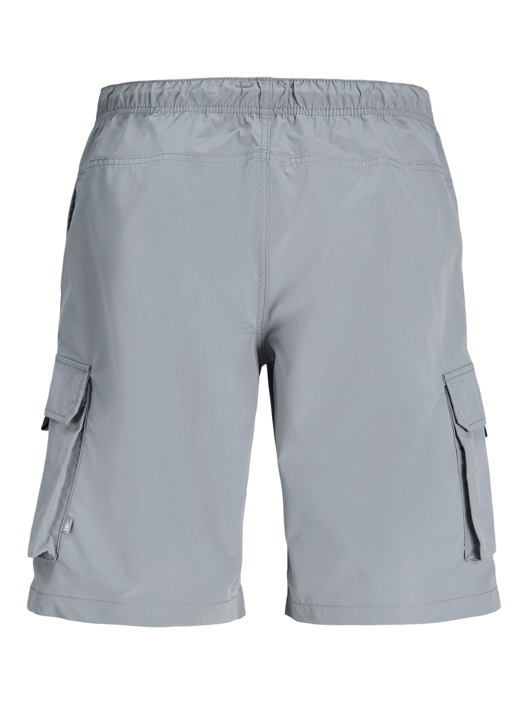 12288611_4899384_3.jpg Cargo Joggershorts Elastischer Bund Kordelzug Taschen