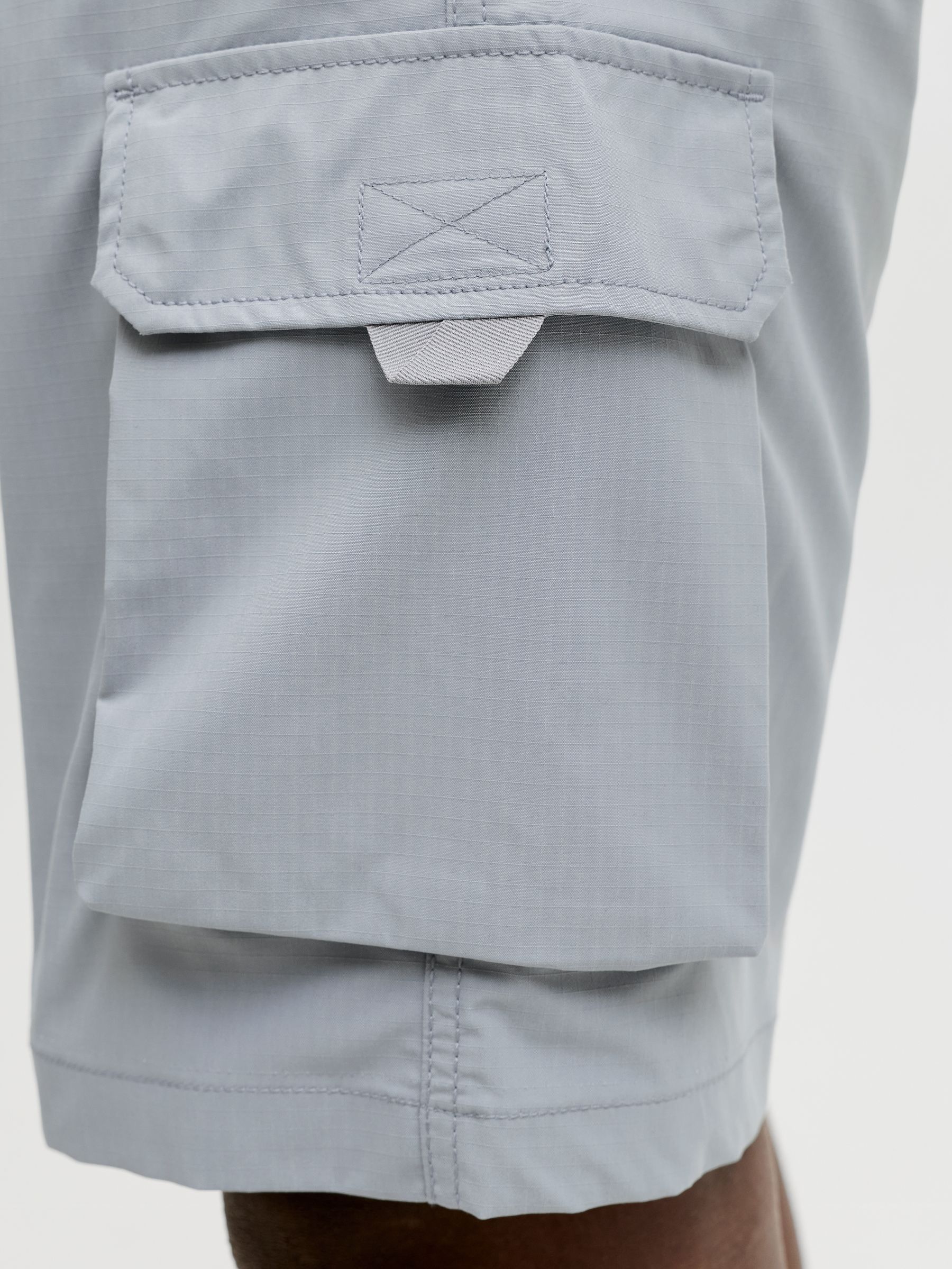 12288611_4899384_5.jpg Cargo Joggershorts Elastischer Bund Kordelzug Taschen