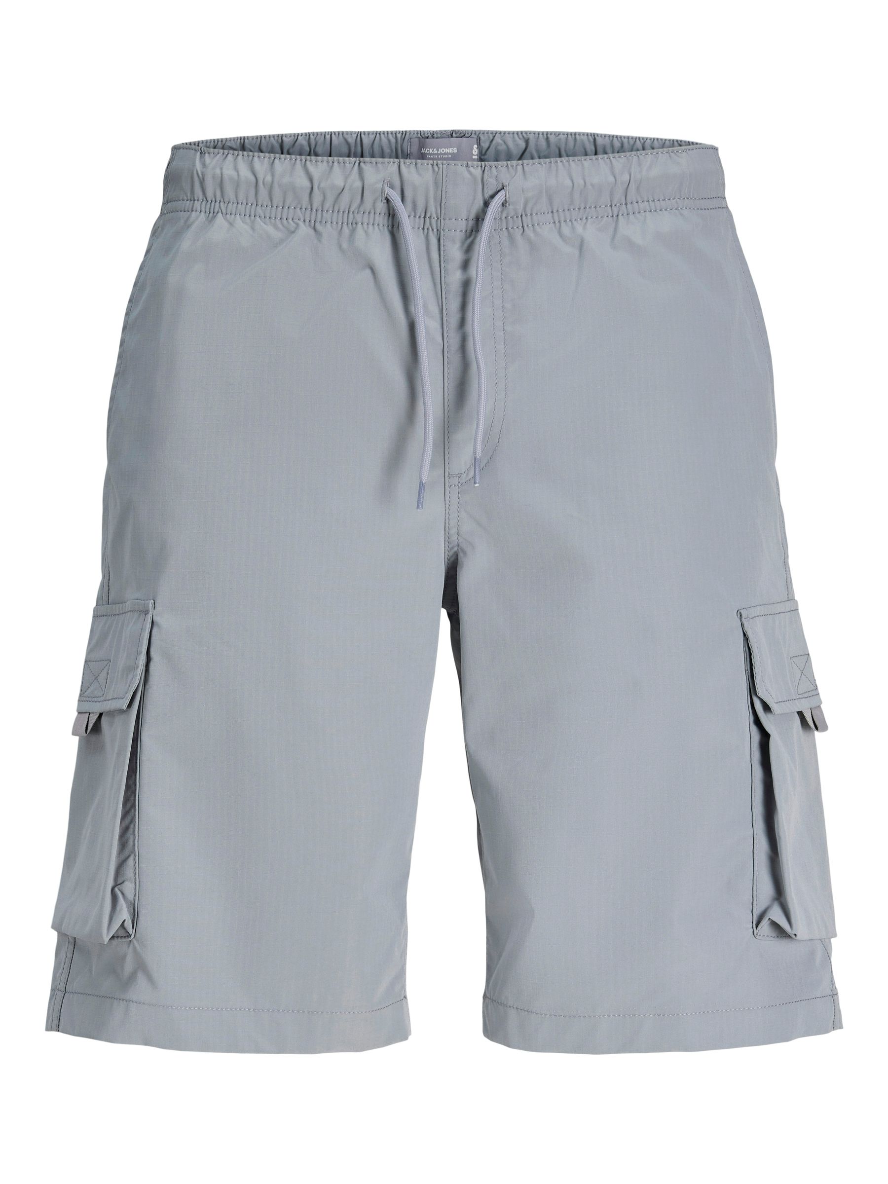 12288611_4899384.jpg Cargo Joggershorts Elastischer Bund Kordelzug Taschen