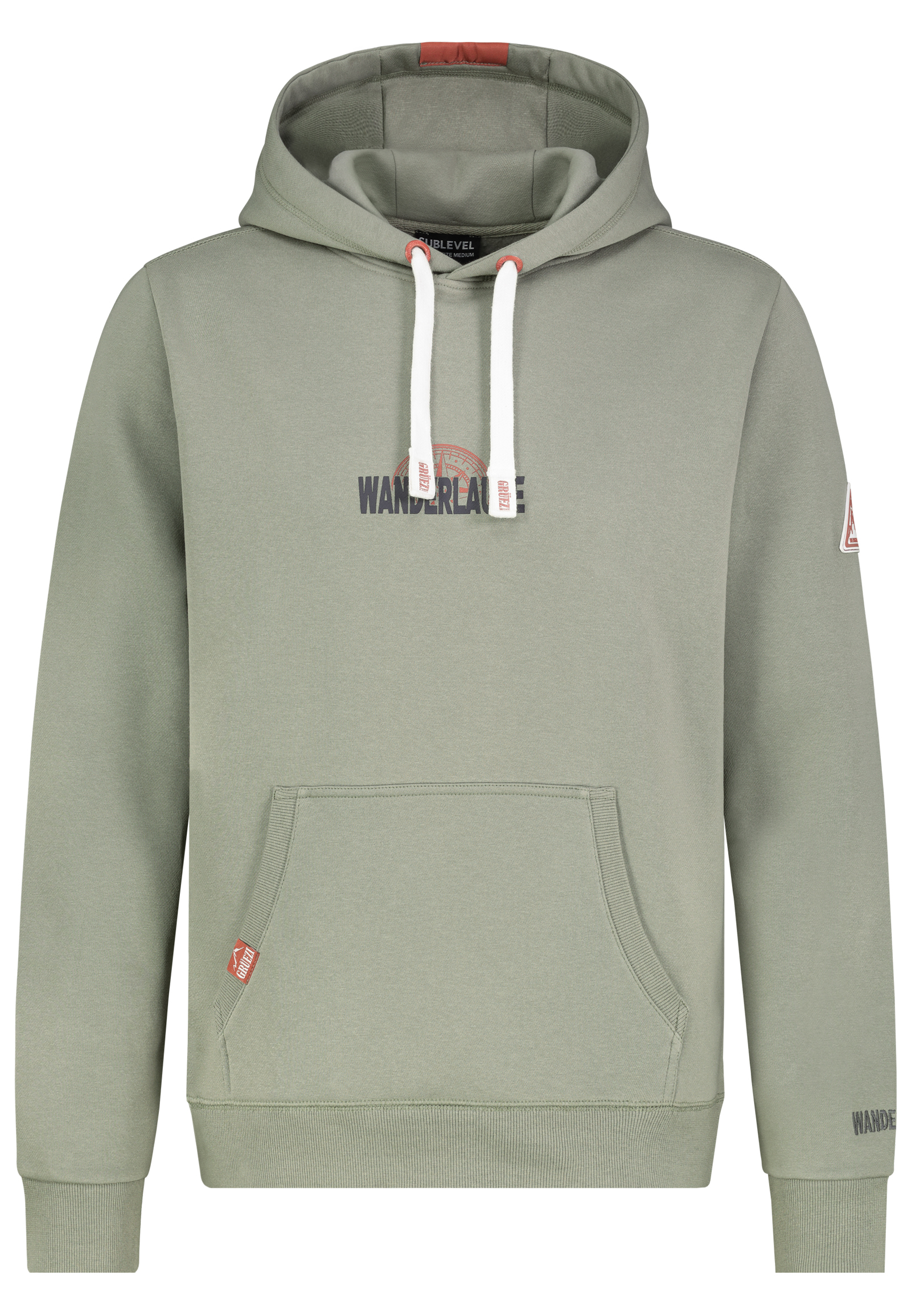 H10600BC21504B2_12300_V.jpg Stylischer Hoodie Motivprint Kängurutasche Rippbündchen
