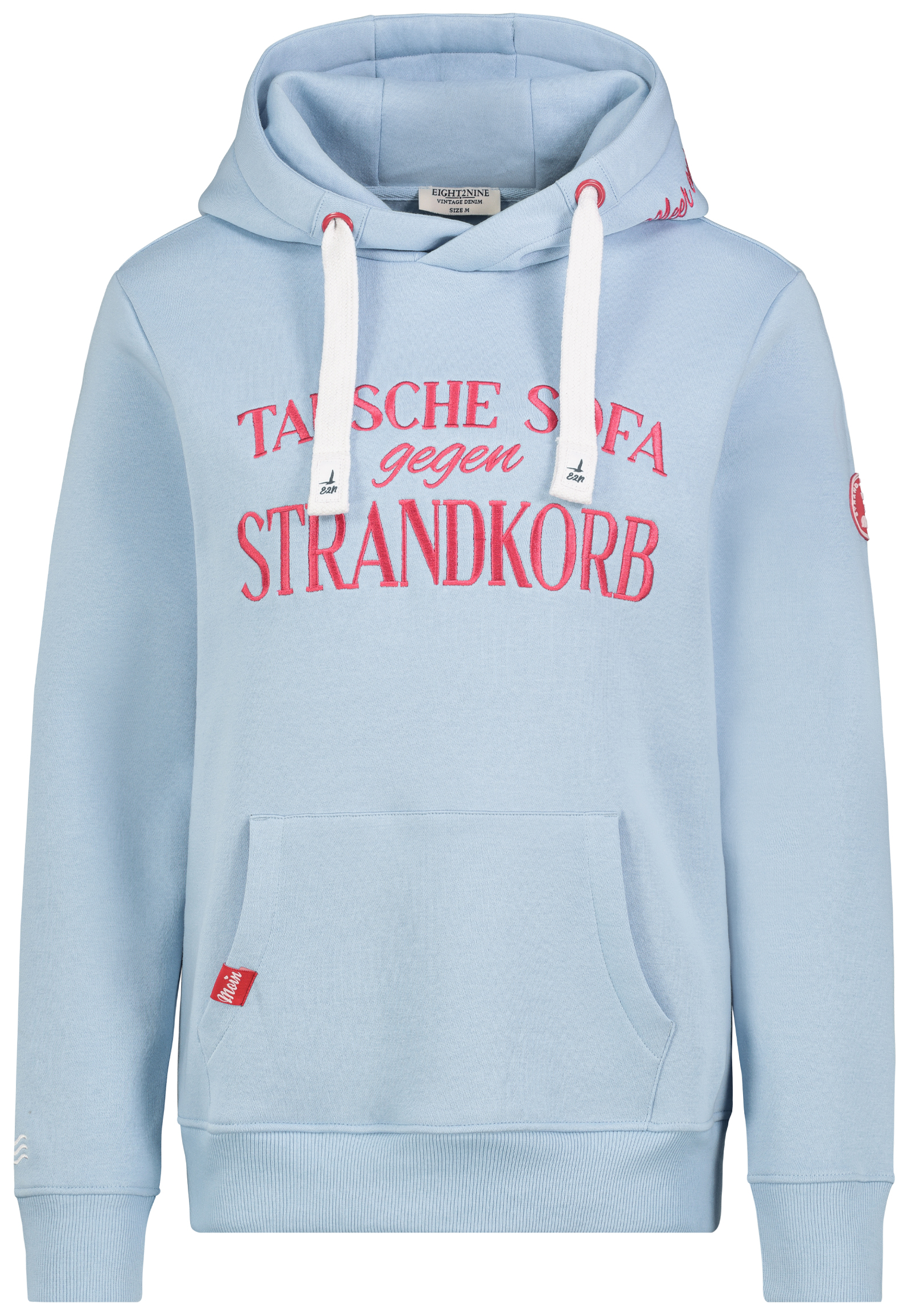 D_10600BA02733D_19200_V.jpg Sweat Hoodie Kapuze Spruchdruck Kordelzug Langarm