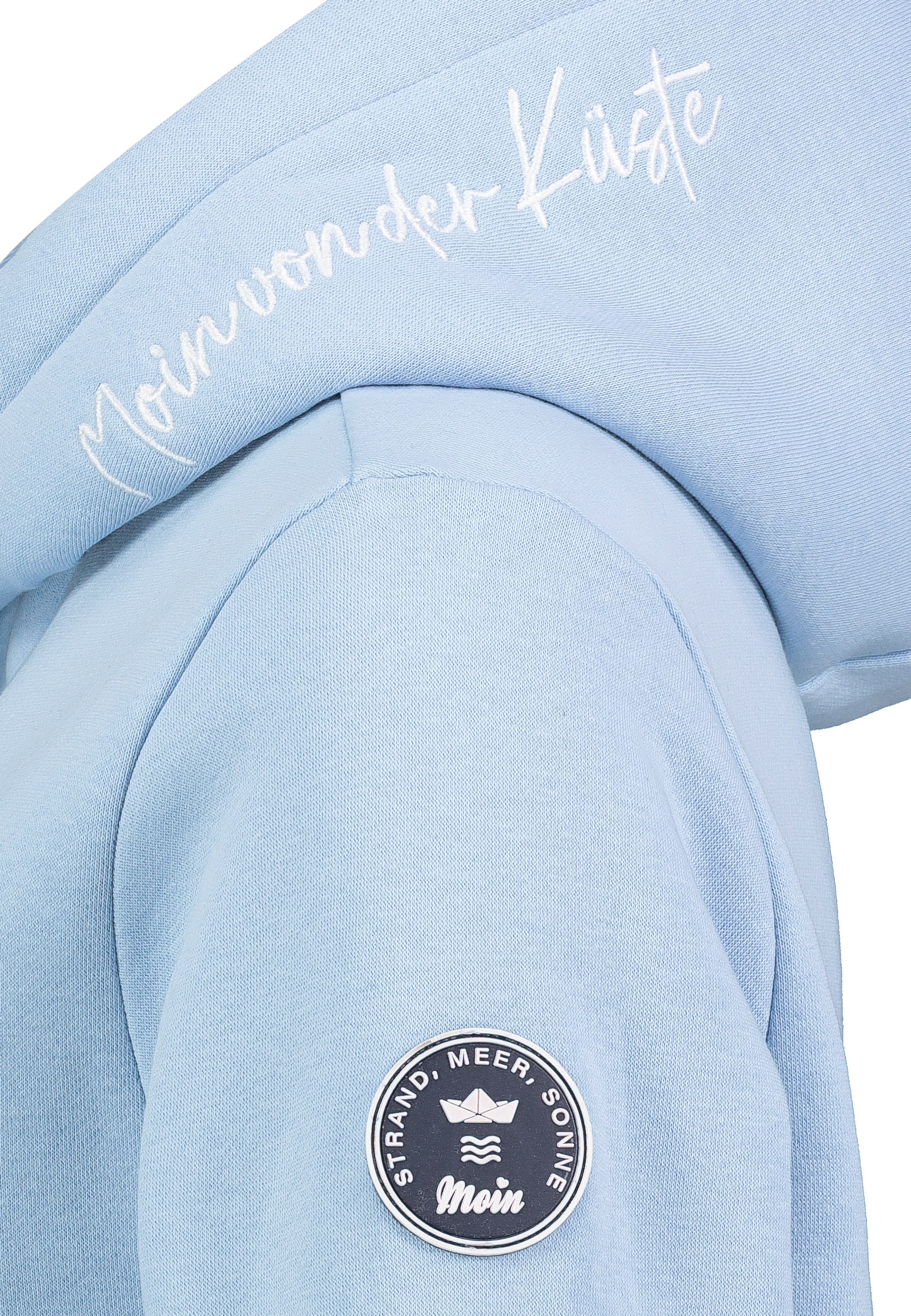 D10606BA02733A3_19200_D2.jpg Kapuzenpullover Stickerei Spruch Rippbündchen Modisch