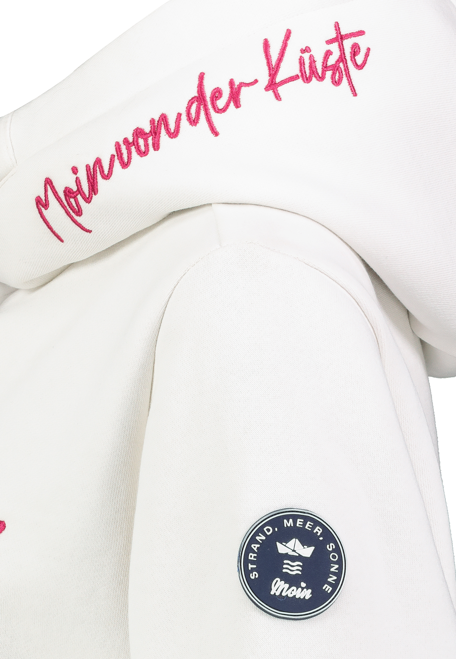 D10606BA02733A4_22000_D2.jpg Kapuzenpullover Stickerei Spruch Rippbündchen Modisch
