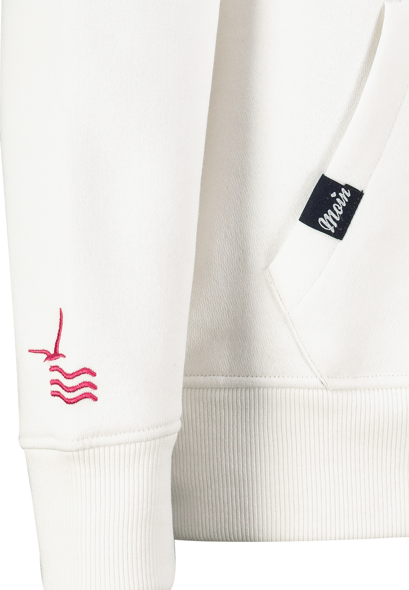 D10606BA02733A4_22000_D3.jpg Kapuzenpullover Stickerei Spruch Rippbündchen Modisch