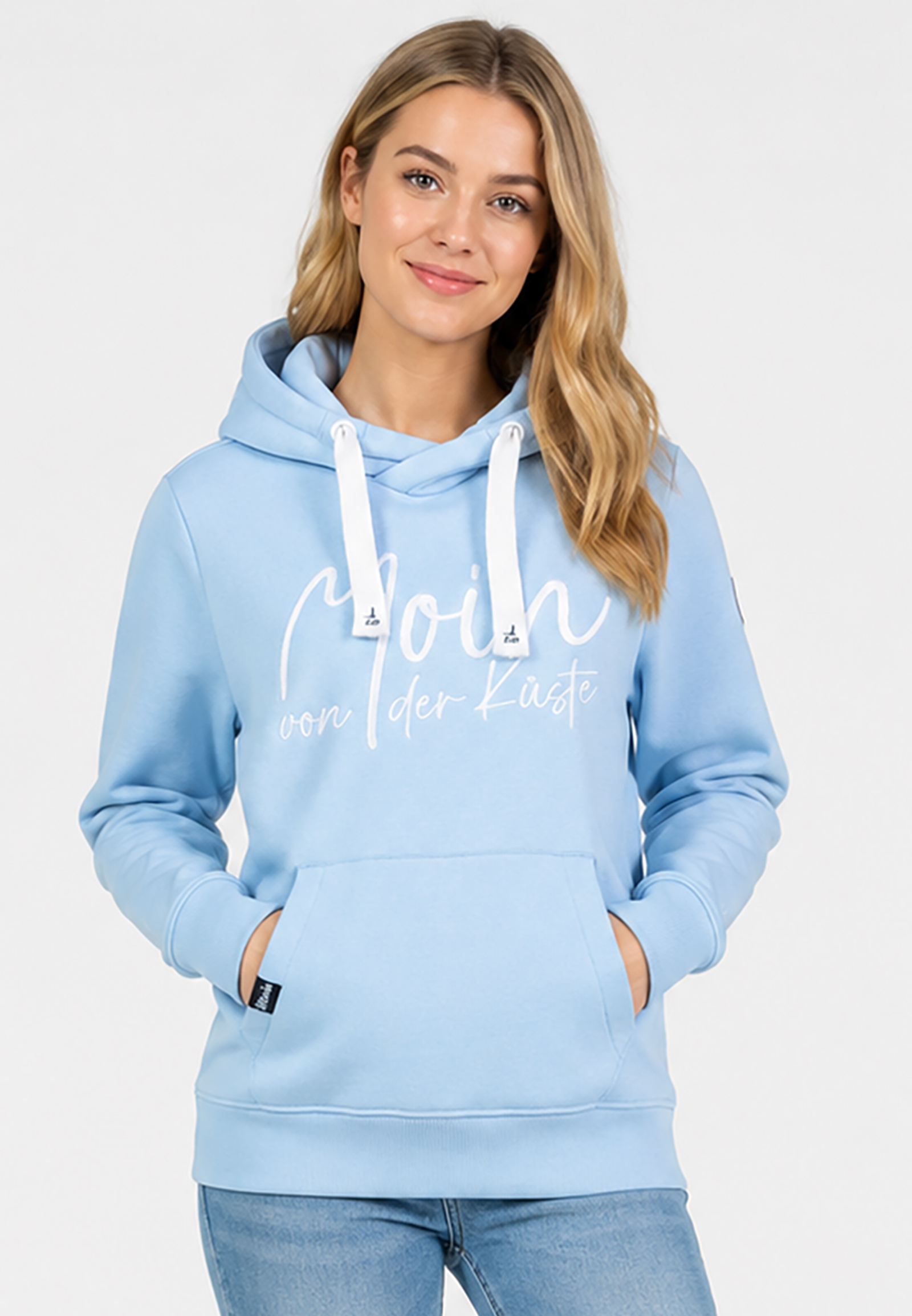 Kapuzenpullover Stickerei Spruch Rippbündchen Modisch Kapuzenpullover Stickerei Spruch Rippbündchen Modisch