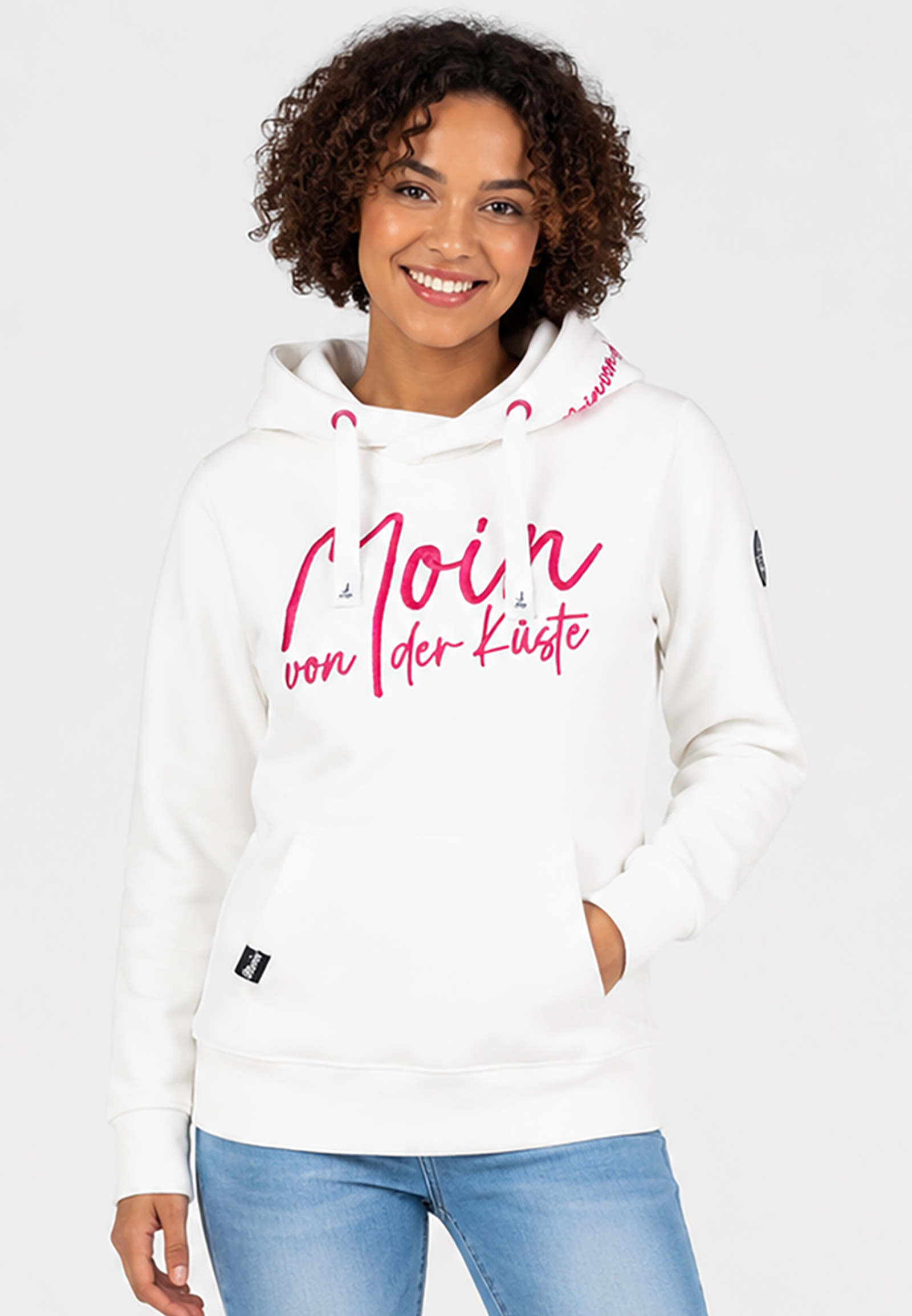 Kapuzenpullover Stickerei Spruch Rippbündchen Modisch Kapuzenpullover Stickerei Spruch Rippbündchen Modisch