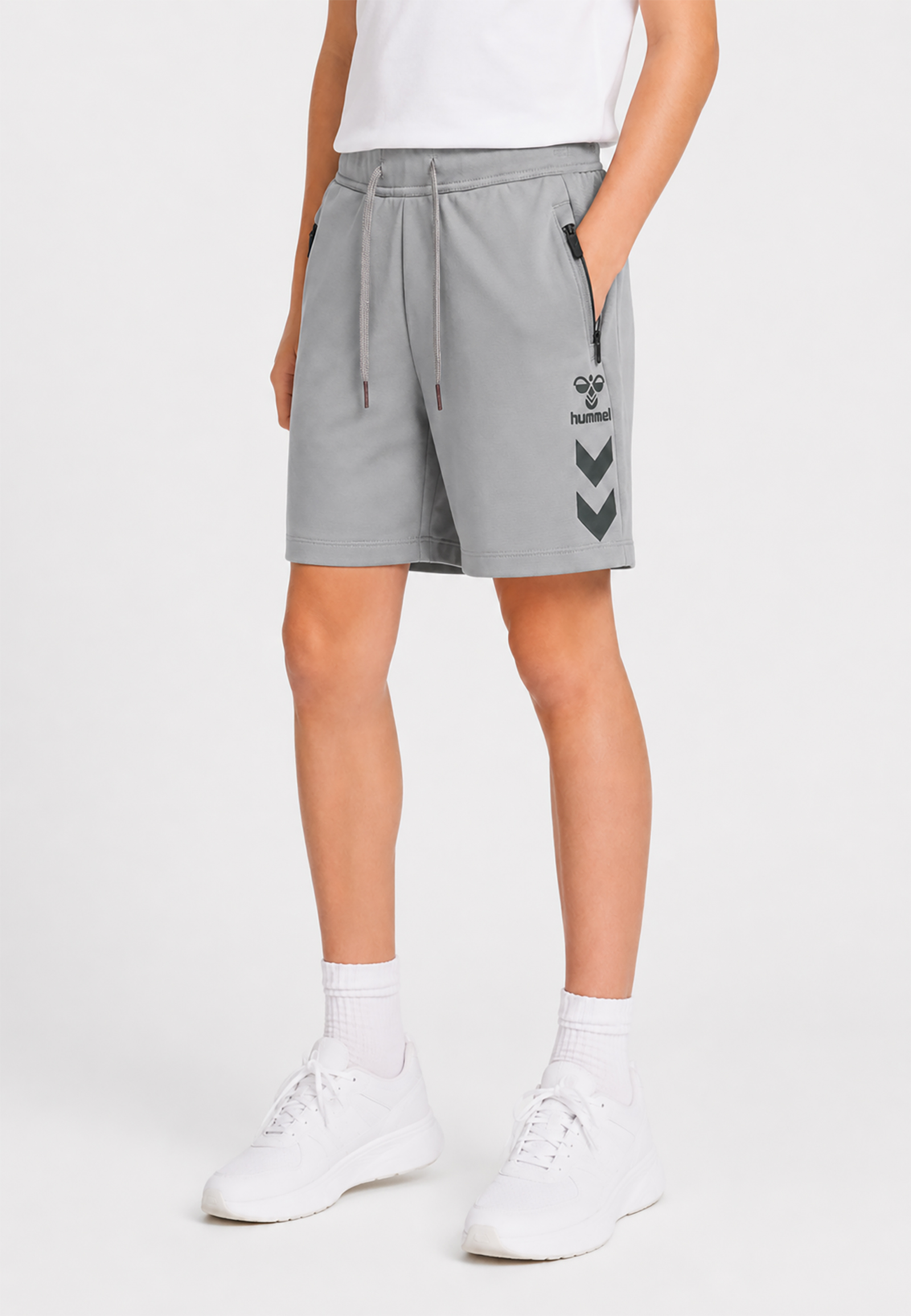 Sportliche Shorts Eingrifftaschen Elastischer Bund Sportliche Shorts Eingrifftaschen Elastischer Bund