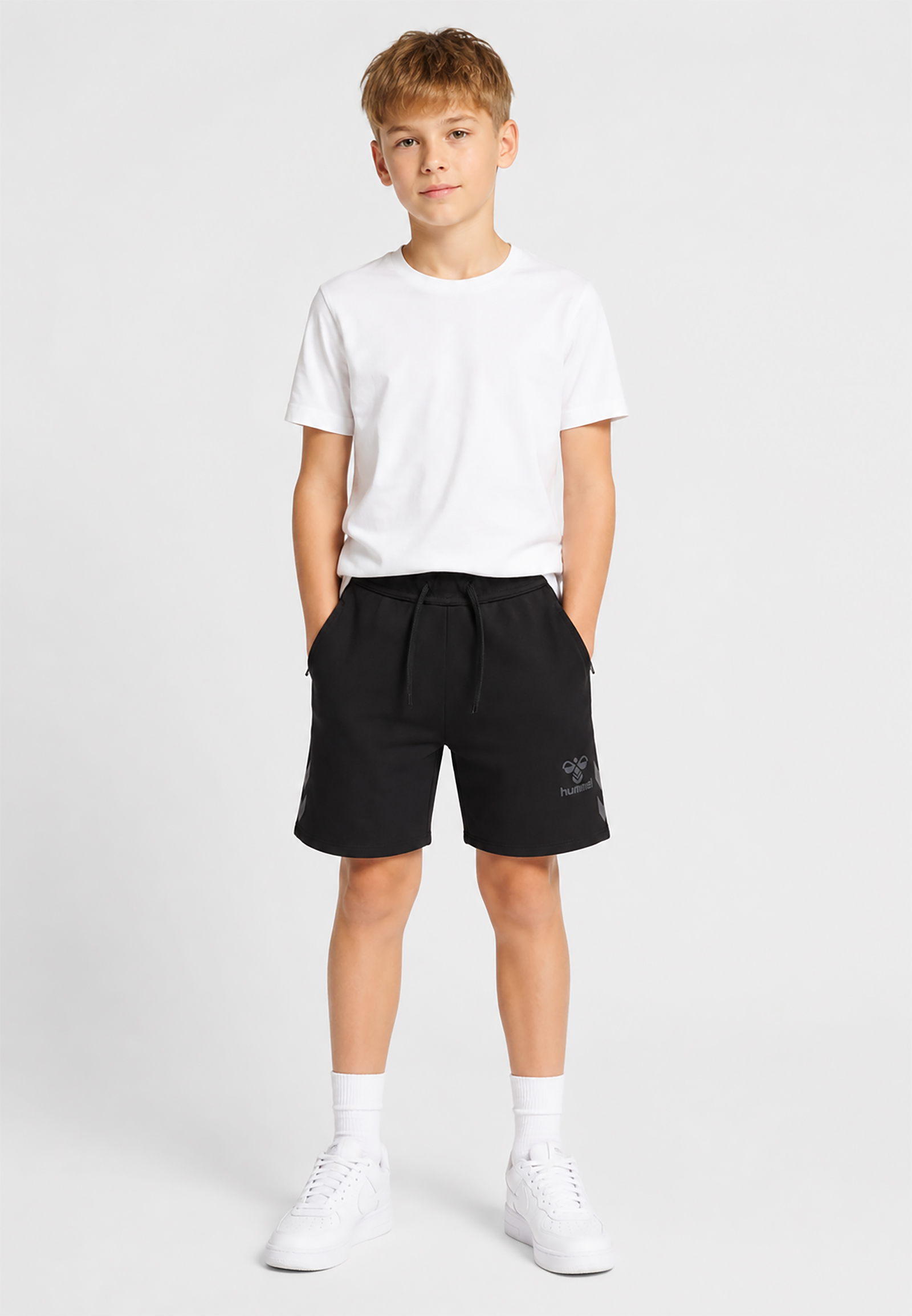 Sportliche Shorts Eingrifftaschen Elastischer Bund Sportliche Shorts Eingrifftaschen Elastischer Bund