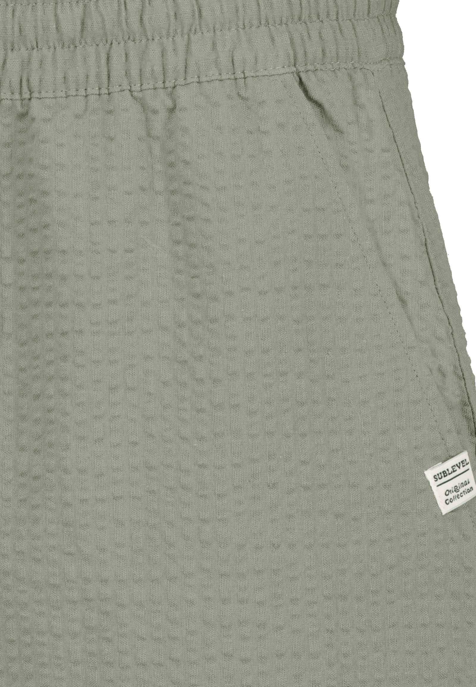 H70069AG62491KA_12300_D1.jpg Einfarbige Shorts Eingrifftaschen Elastischer Bund