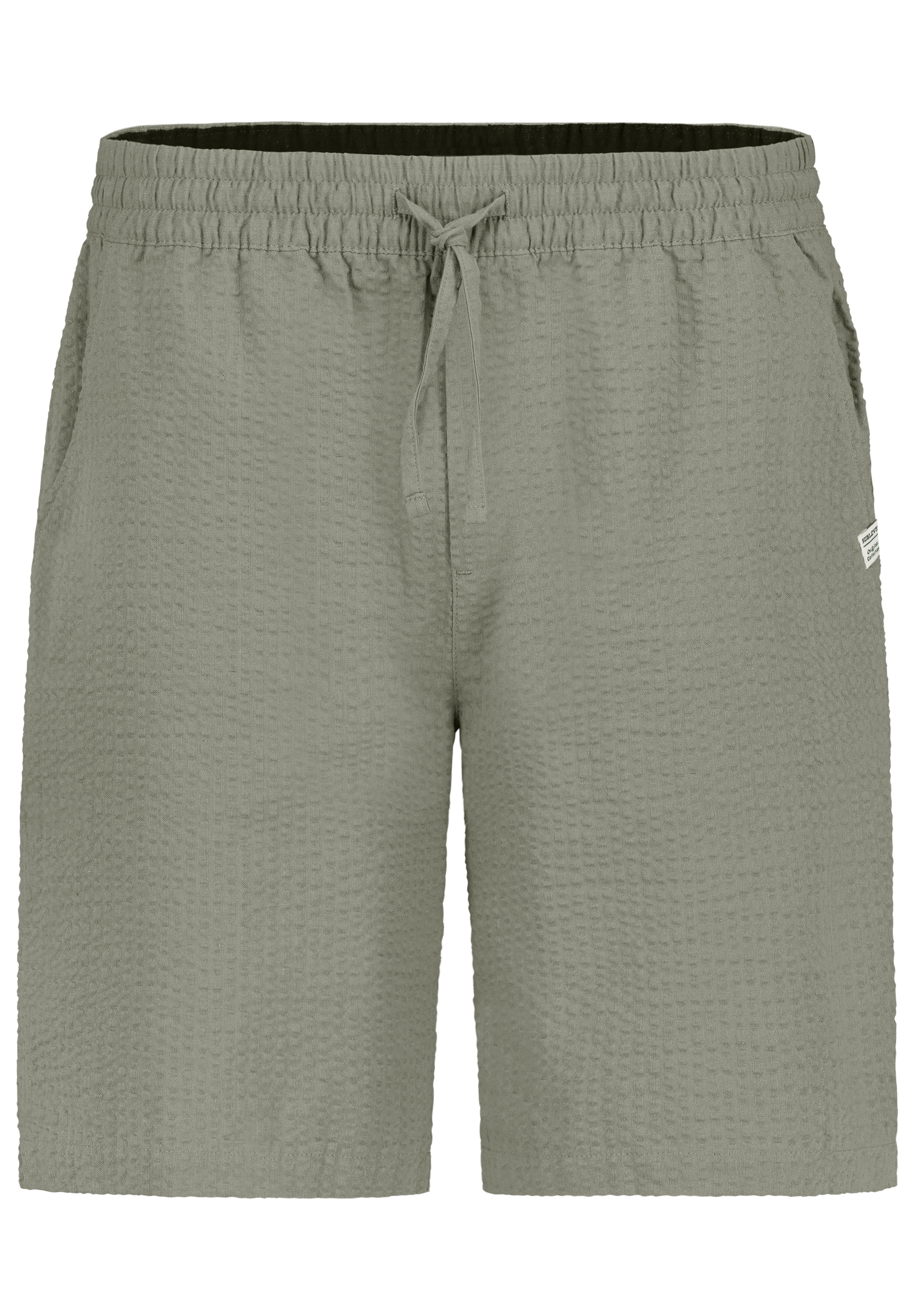 H70069AG62491KA_12300_V.jpg Einfarbige Shorts Eingrifftaschen Elastischer Bund