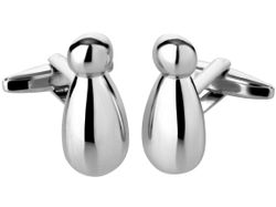 TEROON Manschettenknöpfe Bauklötze - Versilbert & Witzig