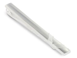 Grom Krawattenschieber / Krawattennadel Silber gravurfähig