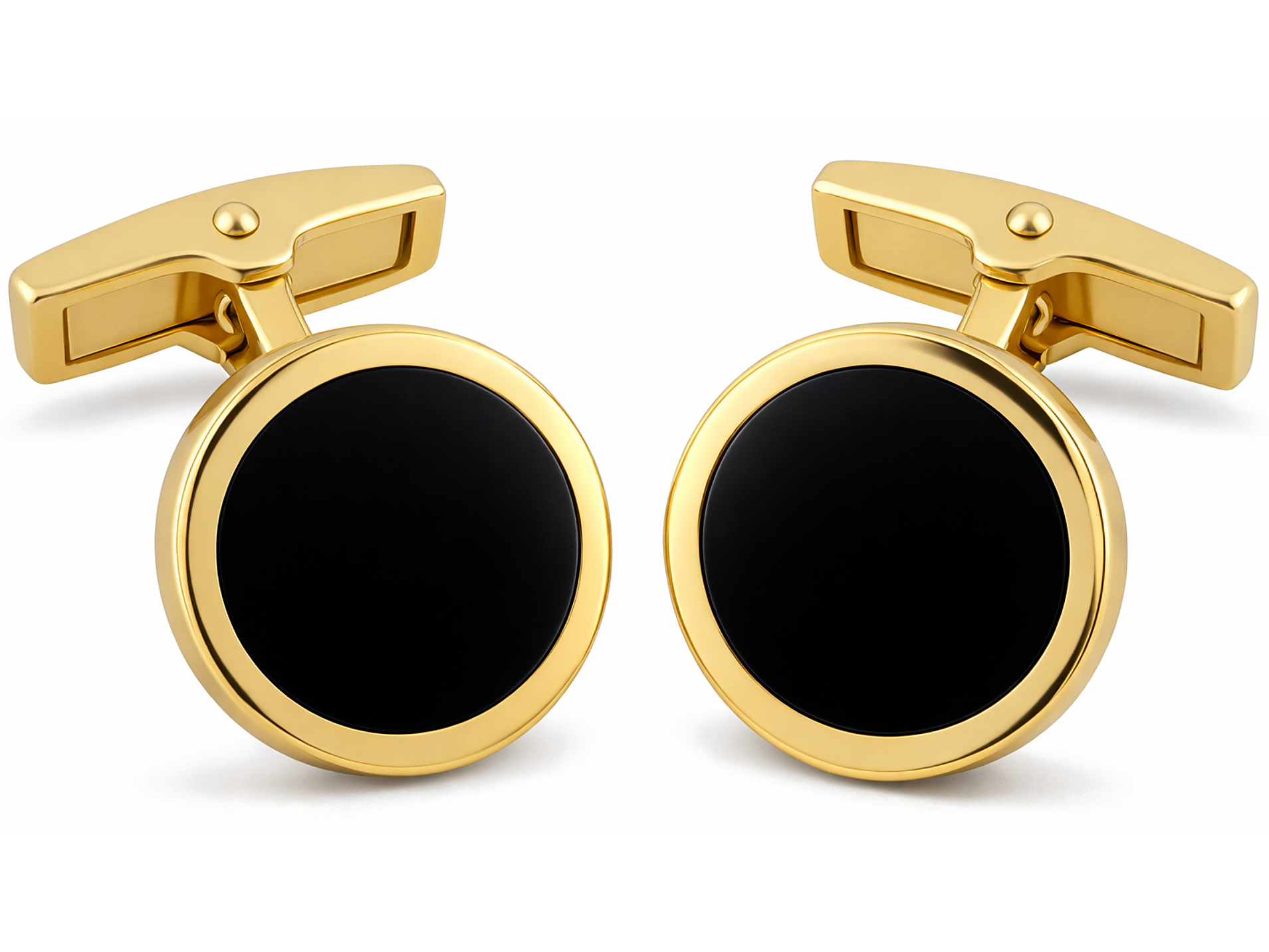 Manschettenknöpfe Onyx Gold Manschettenknöpfe Onyx Gold